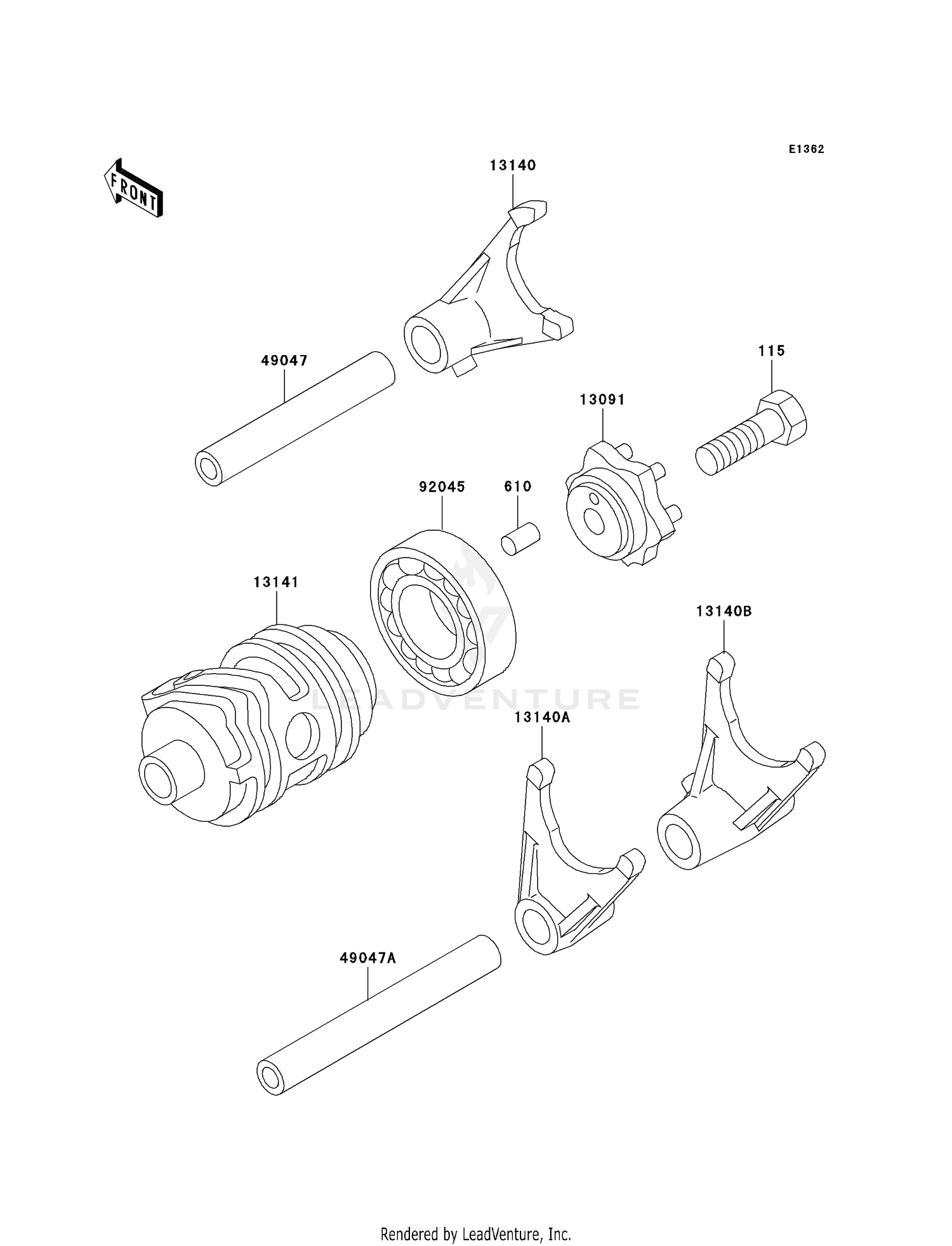 GEAR CHANGE DRUM/SHIFT FORK(S)