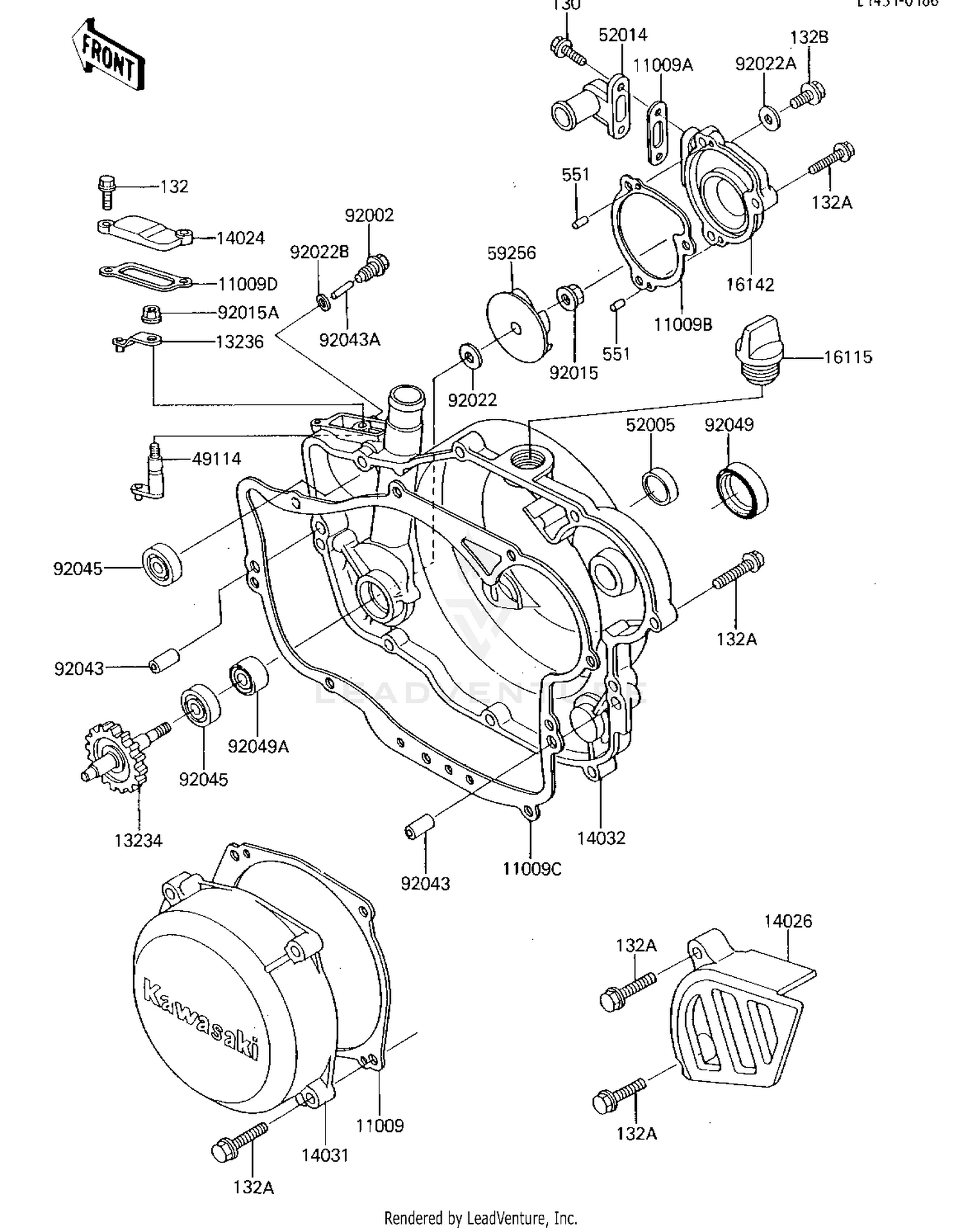 ENGINE COVERS/WATER PUMP