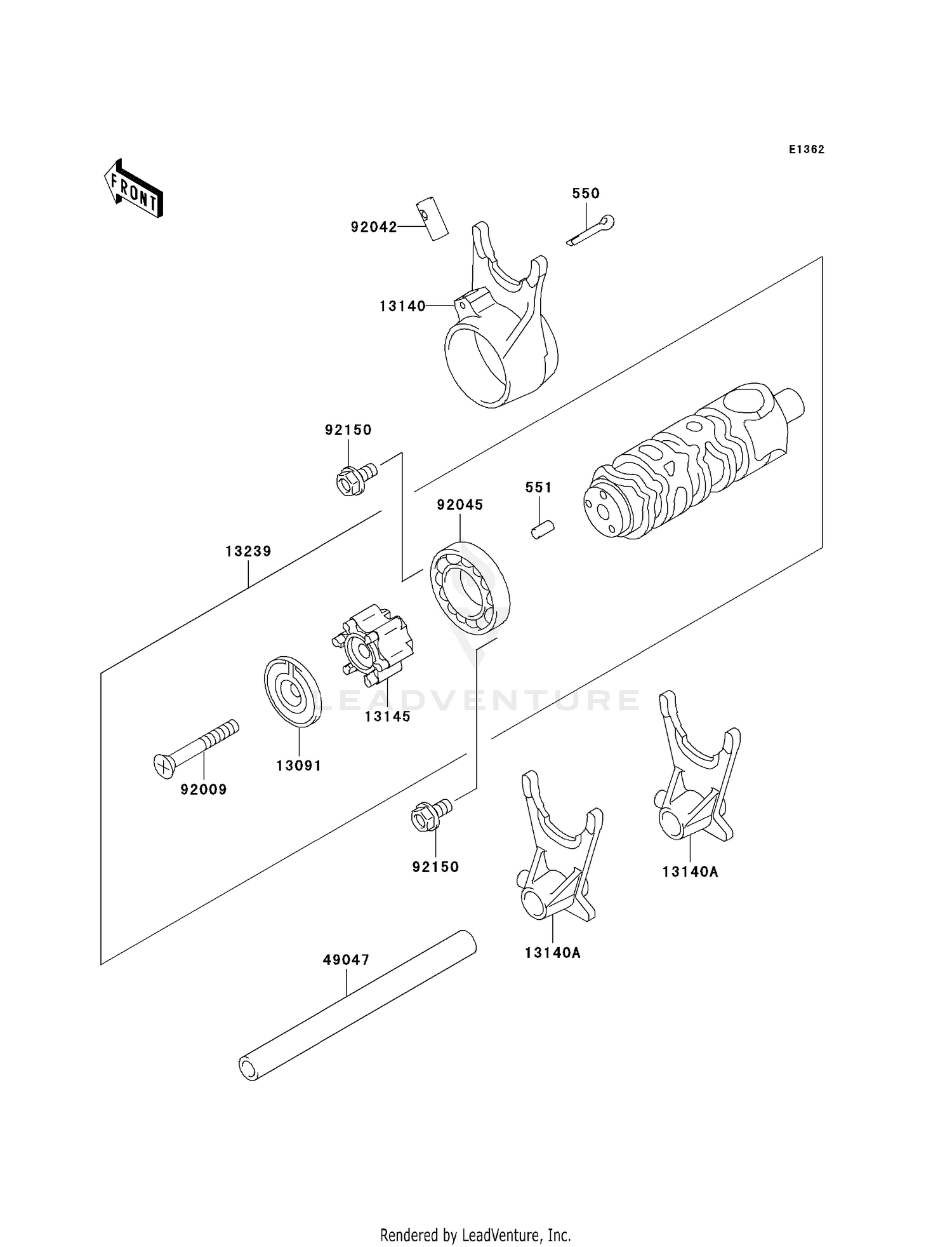 GEAR CHANGE DRUM/SHIFT FORK(S)