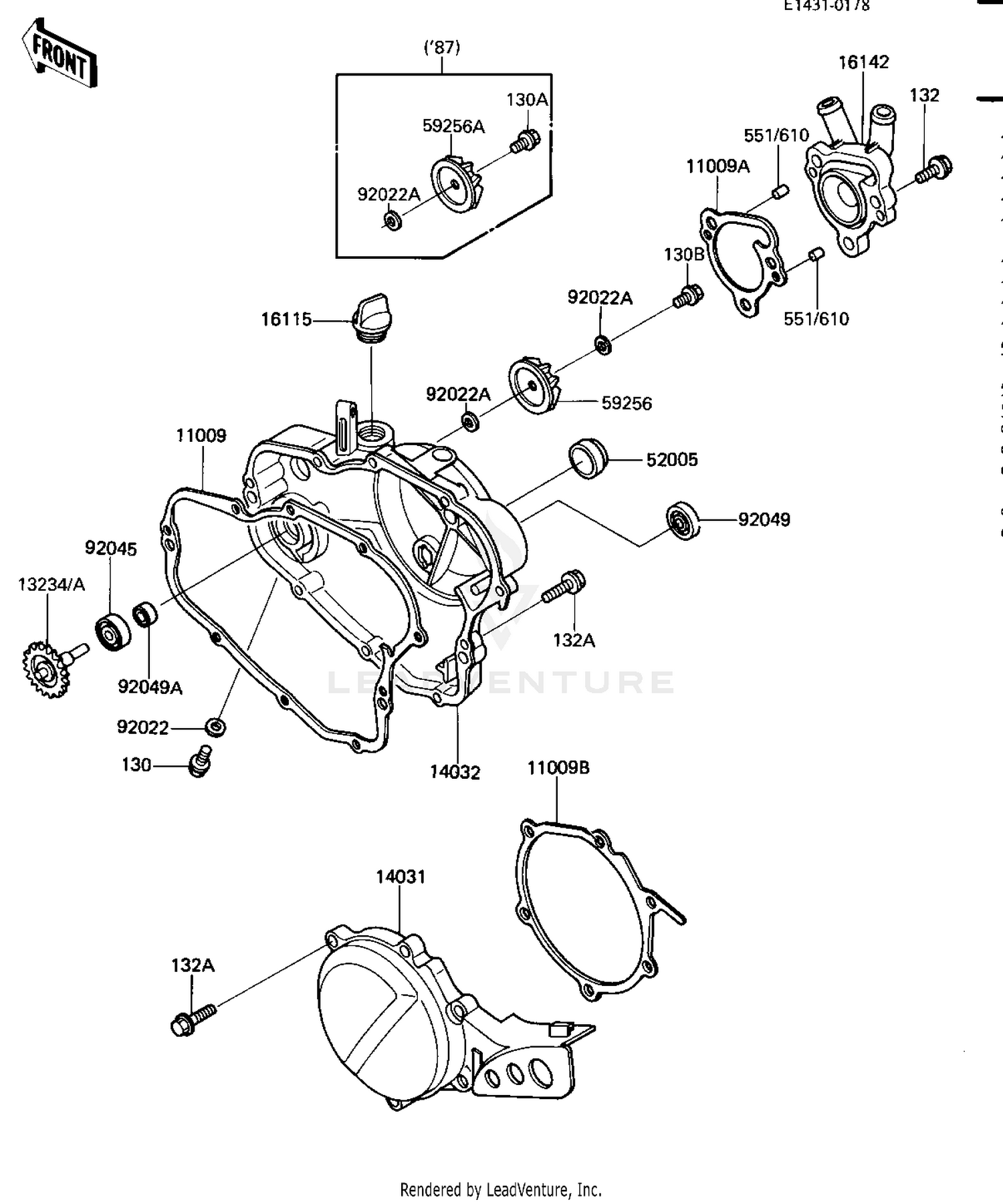 ENGINE COVERS/WATER PUMP
