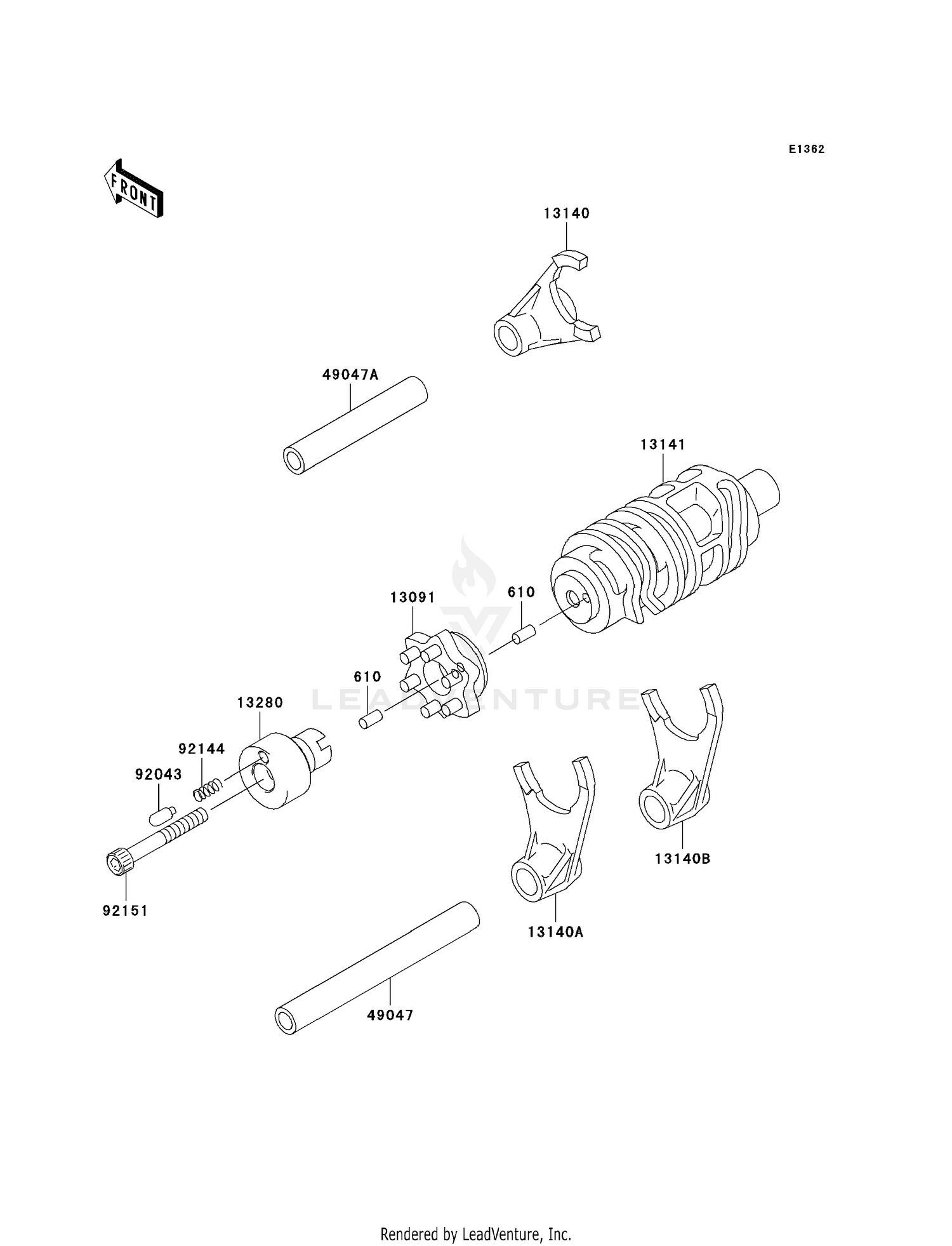 GEAR CHANGE DRUM/SHIFT FORK(S)