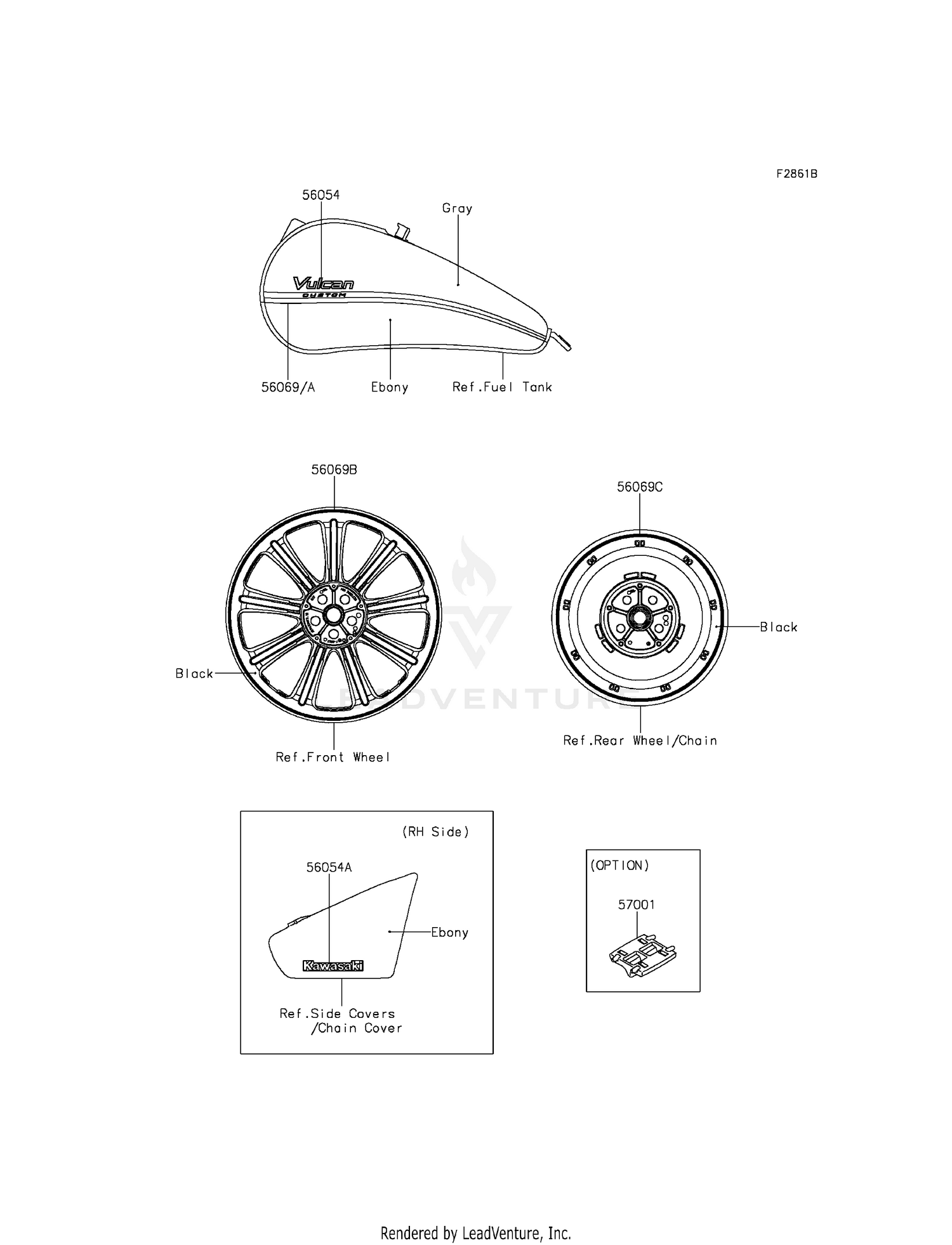 DECALS (EBONY/GRAY)(CDFA)