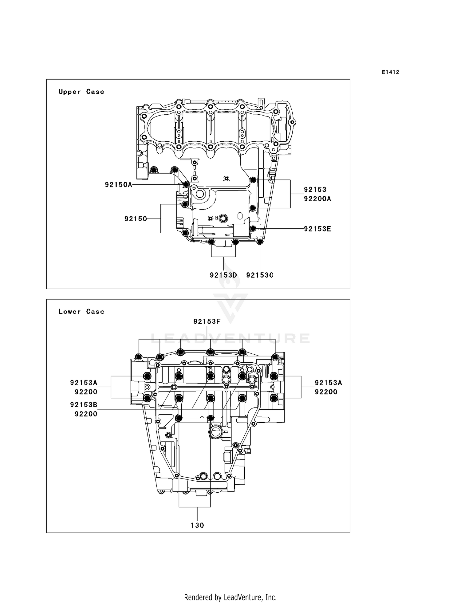 CRANKCASE BOLT PATTERN