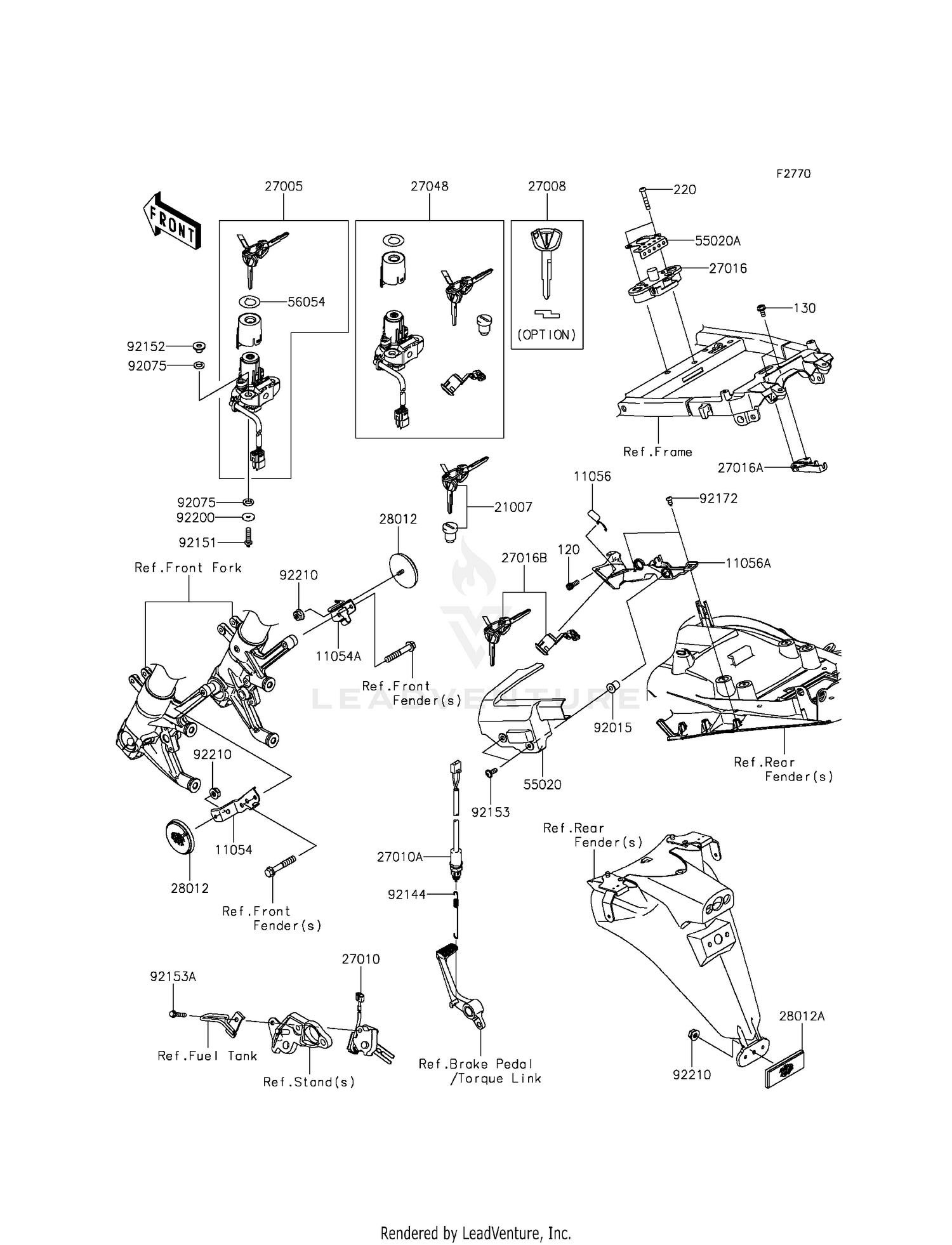 IGNITION SWITCH/LOCKS/REFLECTORS
