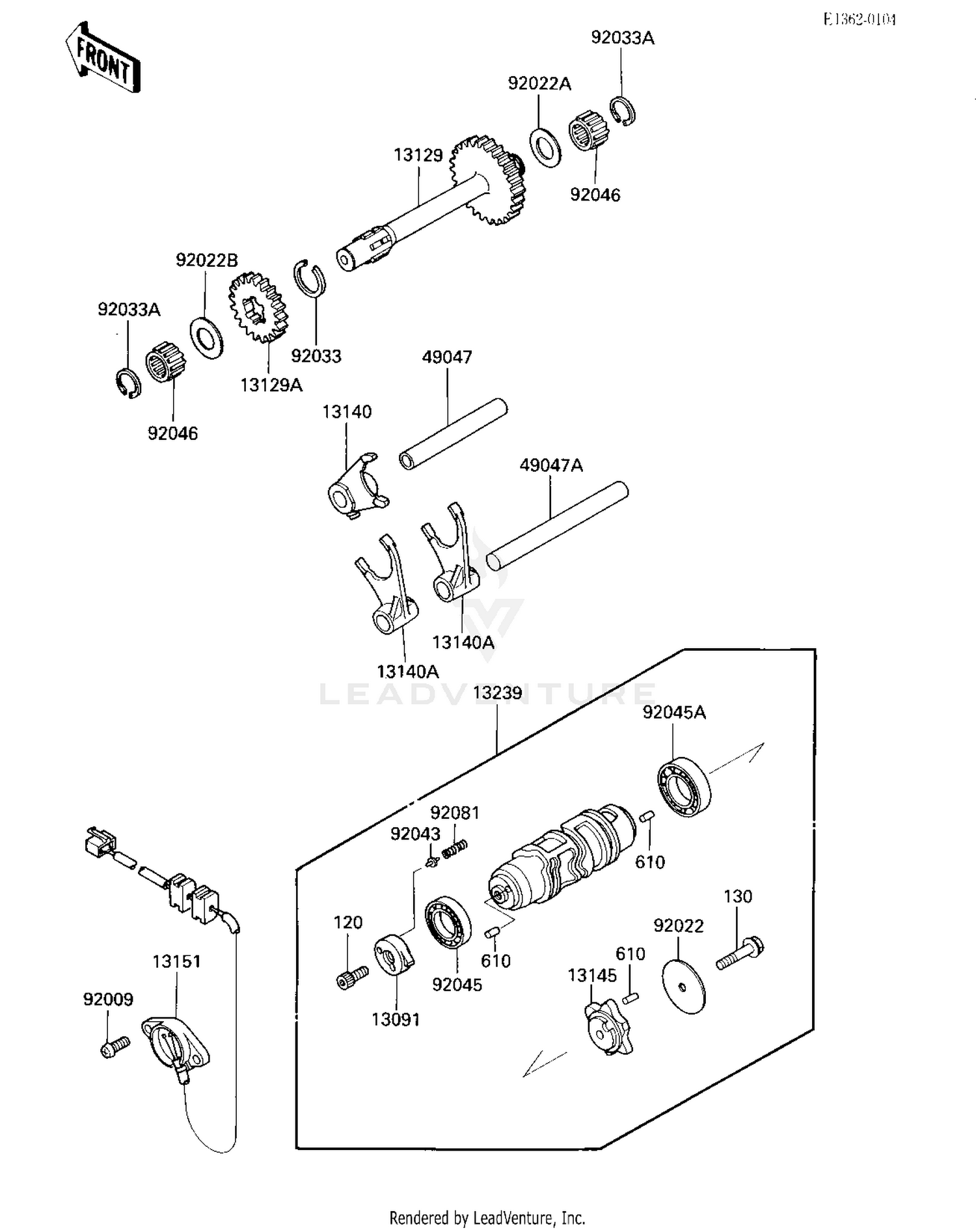 GEAR CHANGE DRUM & FORKS