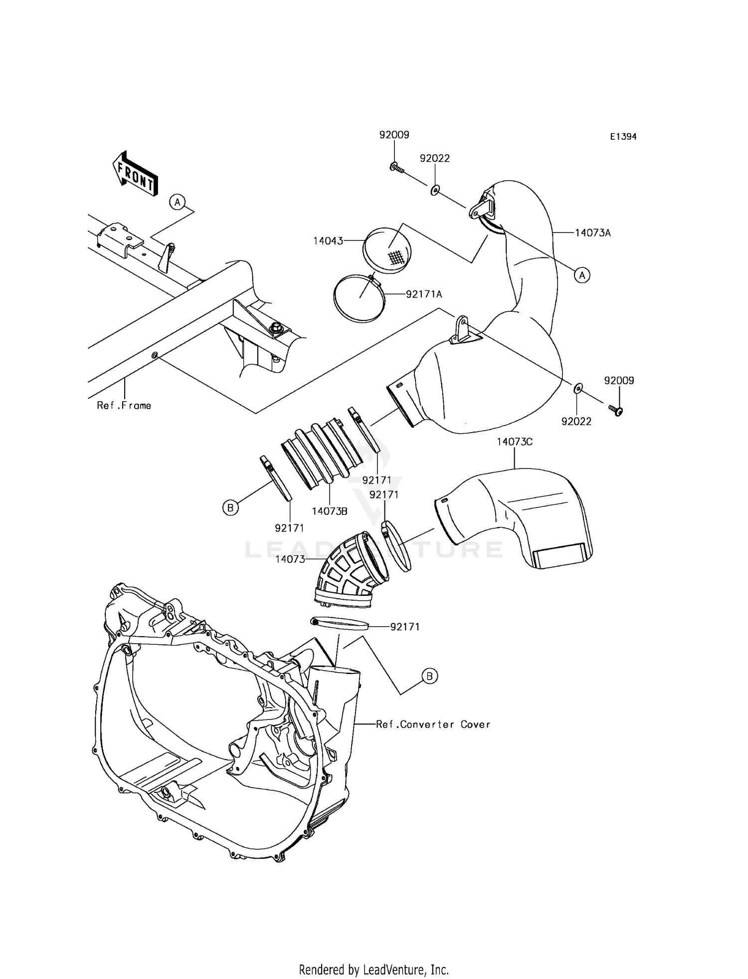 AIR CLEANER-BELT CONVERTER