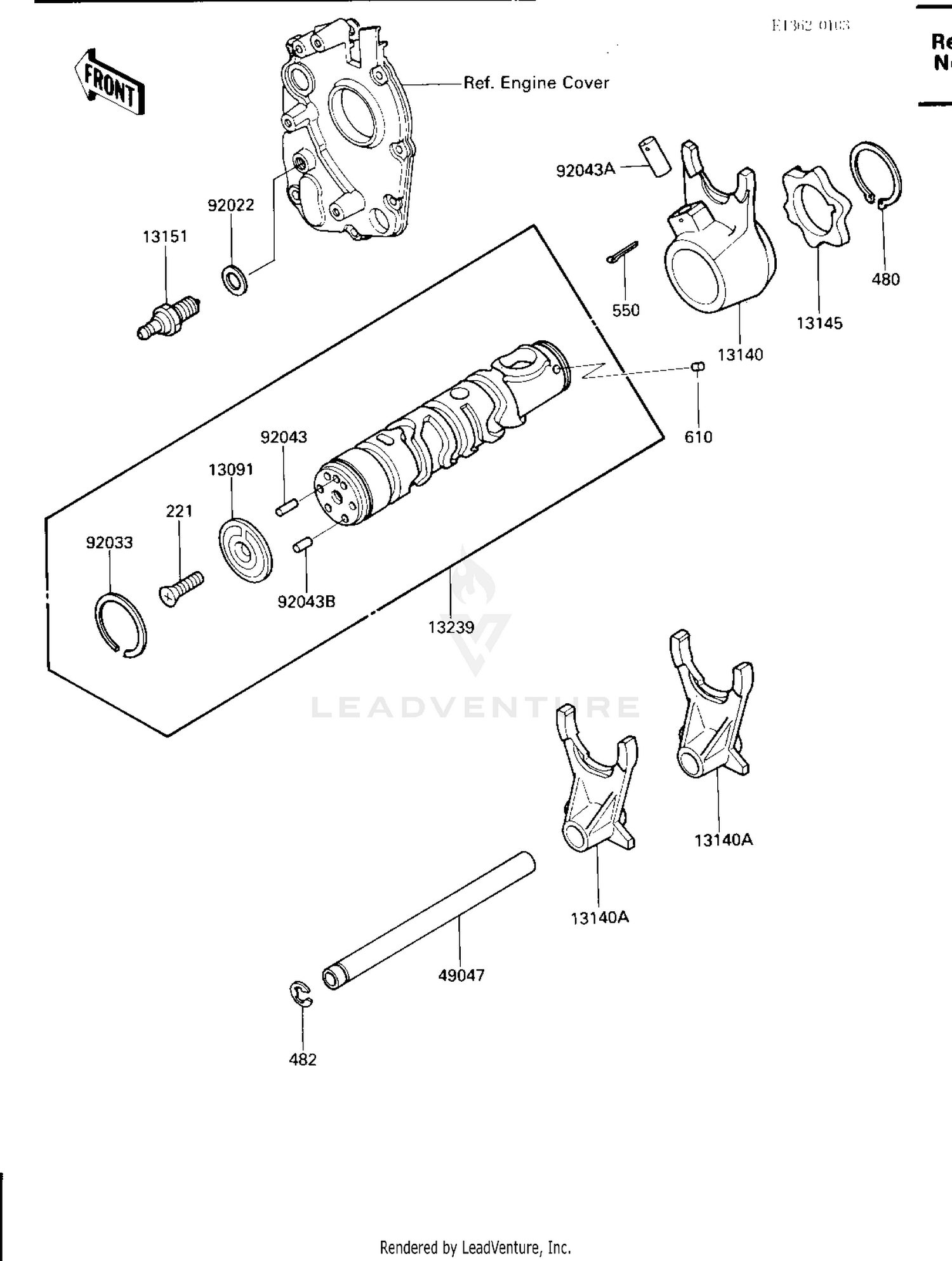 GEAR CHANGE DRUM & FORKS