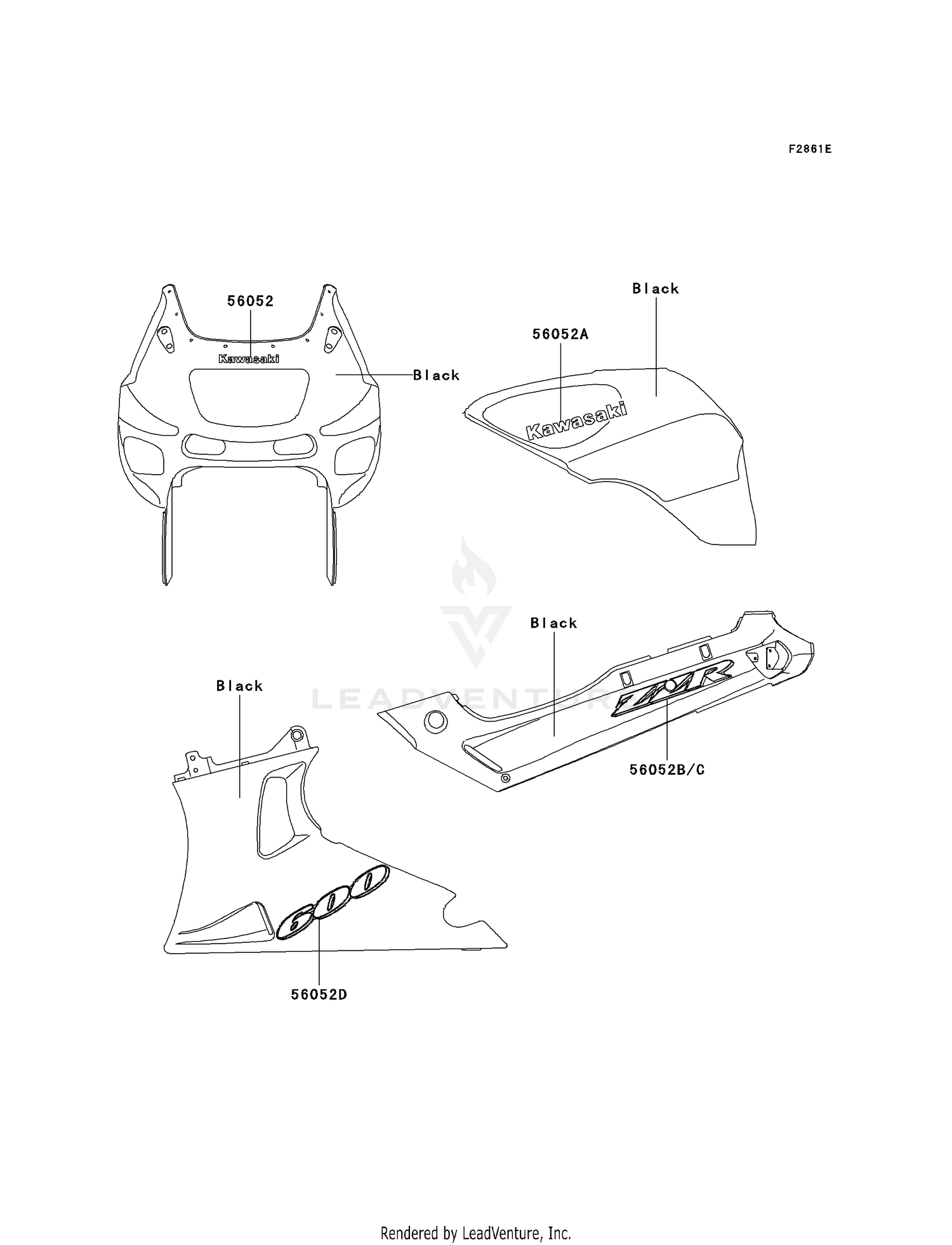 DECALS (BLACK)(E11)(CA,US)