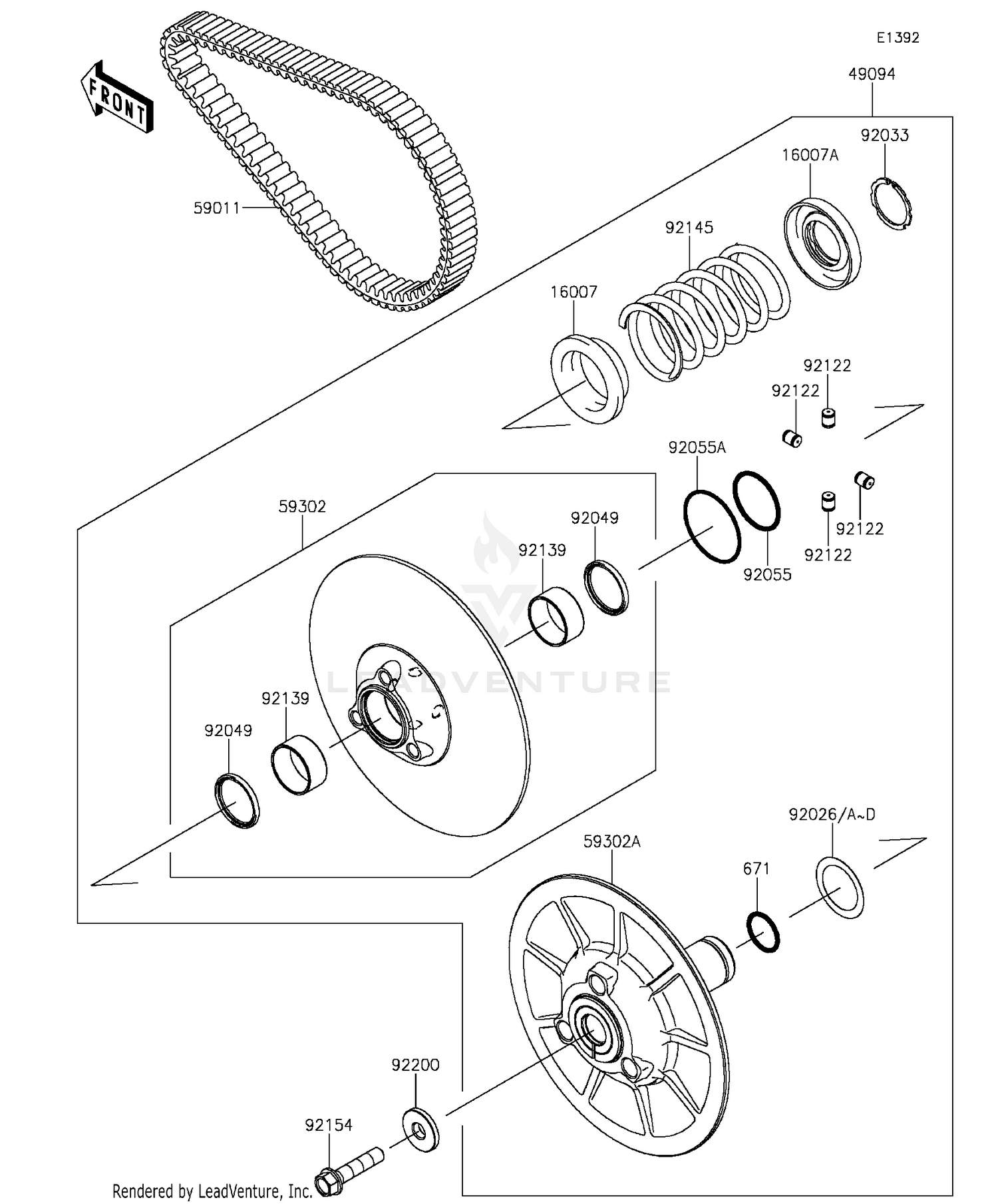 Driven Converter/Drive Belt