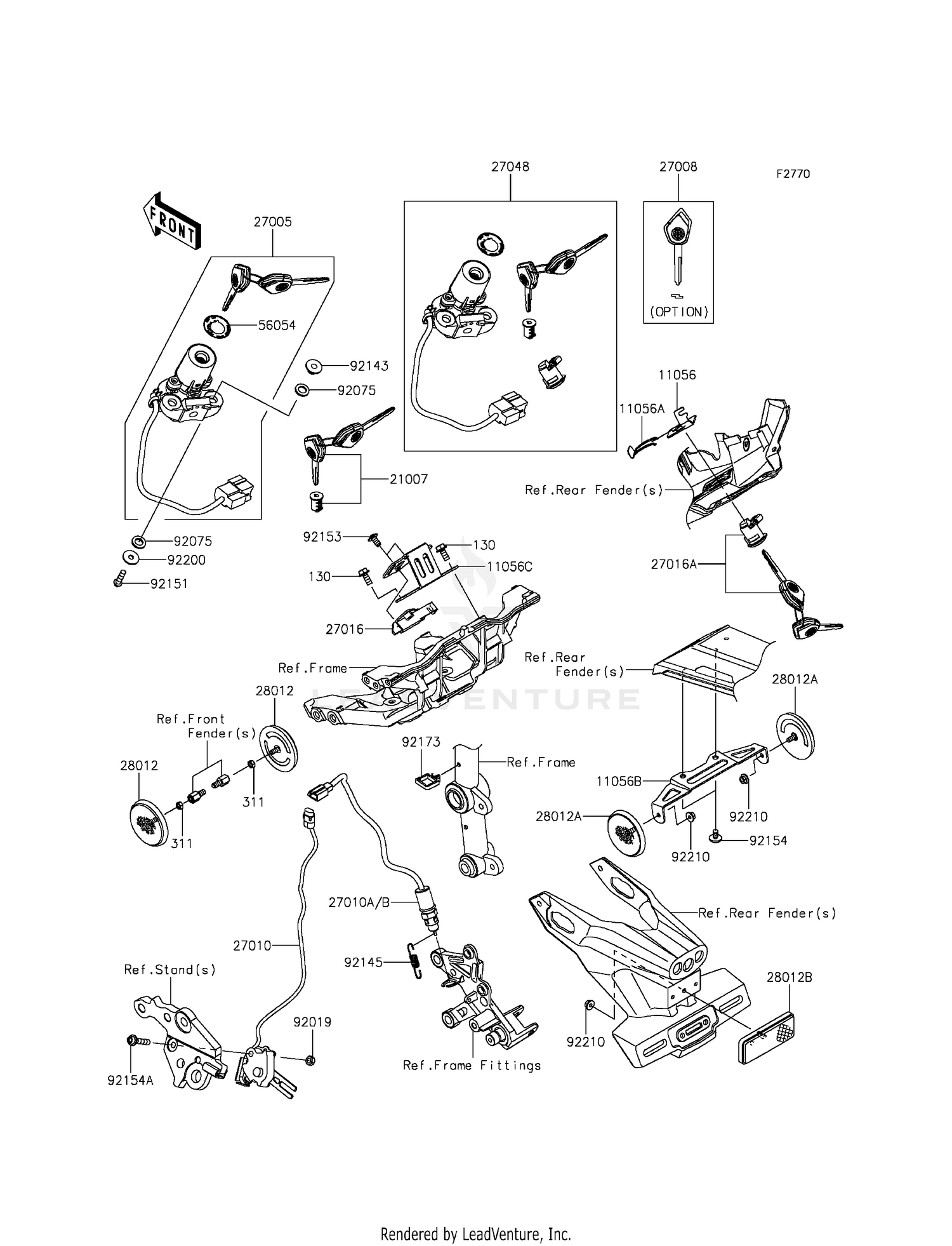 IGNITION SWITCH/LOCKS/REFLECTORS