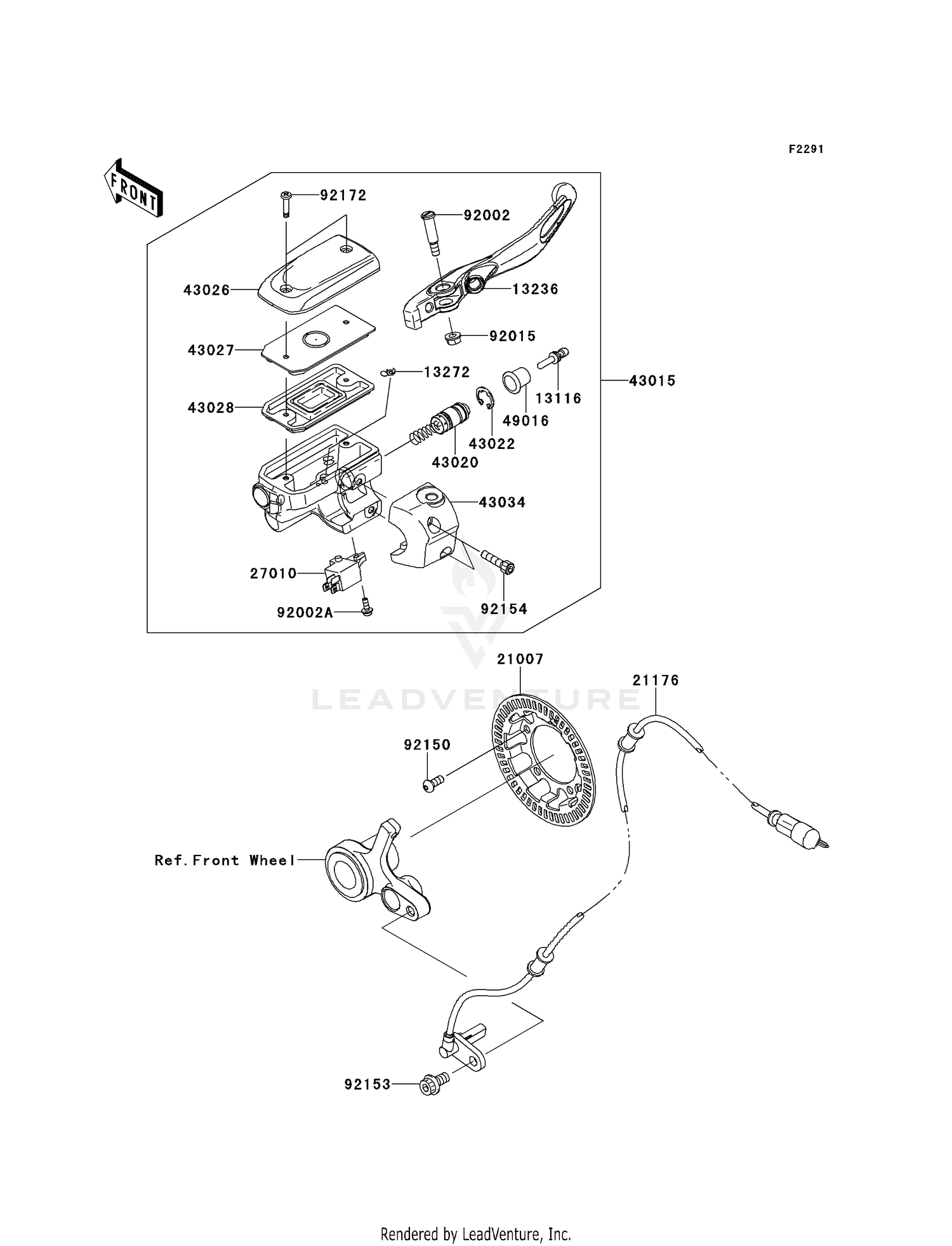 FRONT MASTER CYLINDER