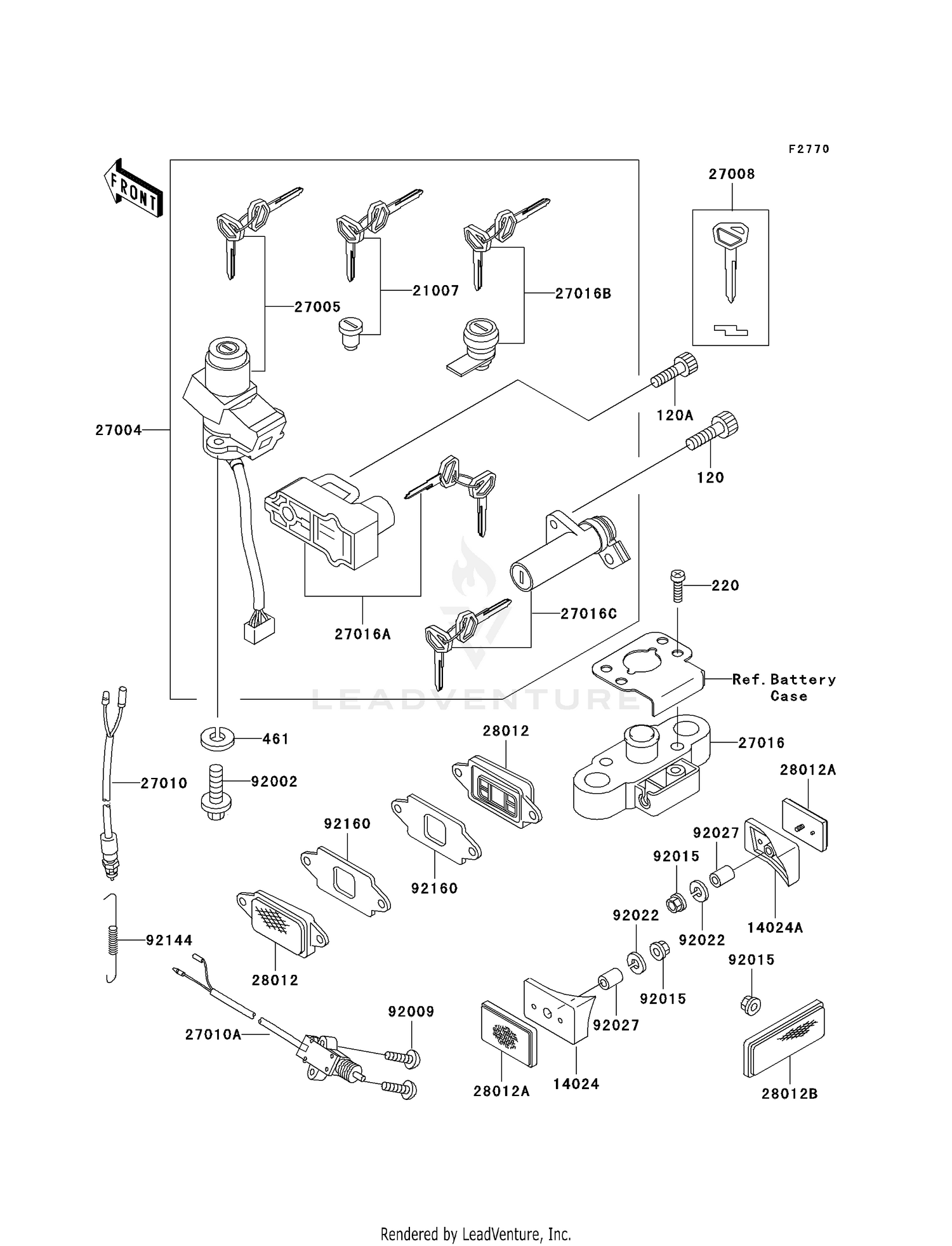 IGNITION SWITCH/LOCKS/REFLECTORS