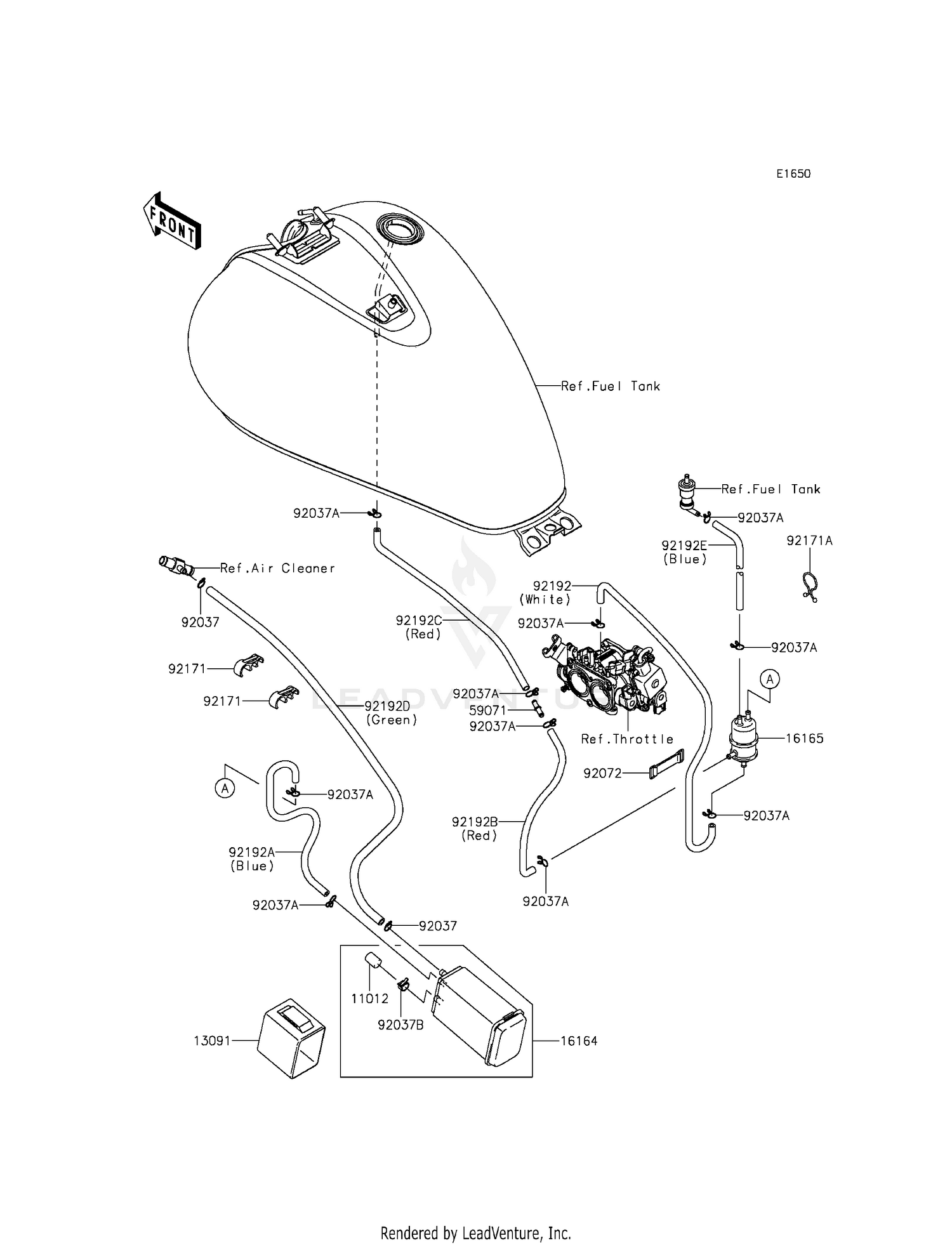 FUEL EVAPORATIVE SYSTEM (CA)