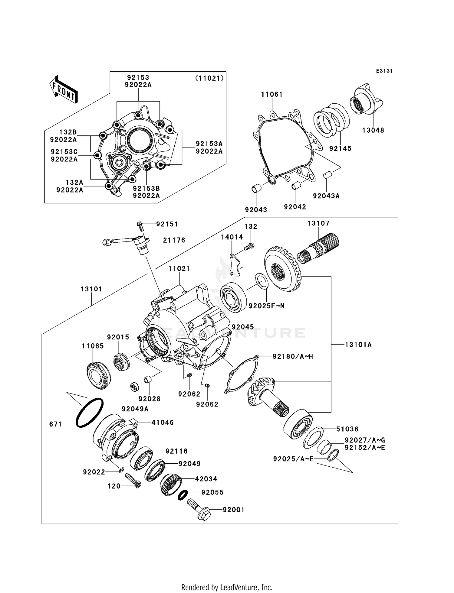 FRONT BEVEL GEAR