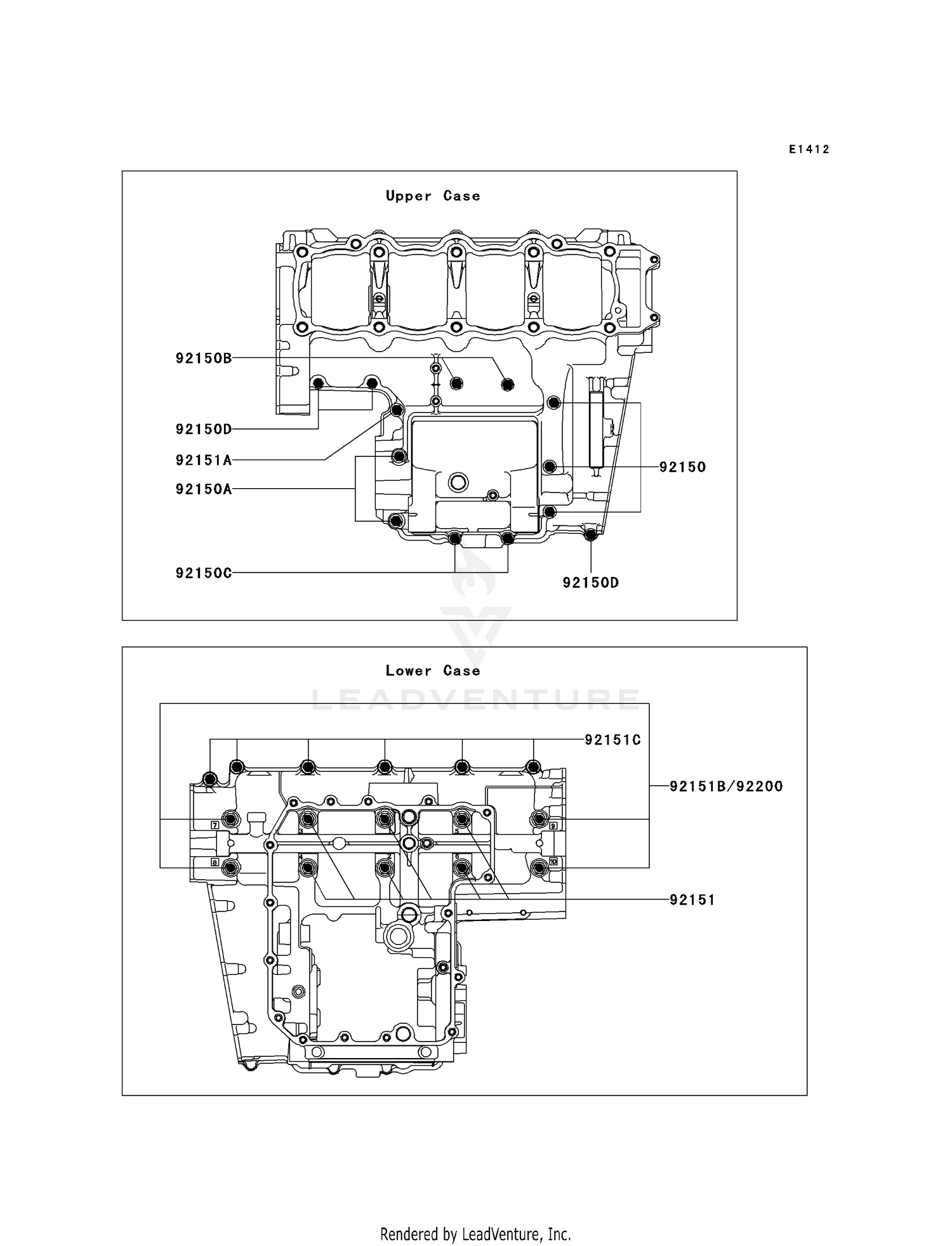 CRANKCASE BOLT PATTERN