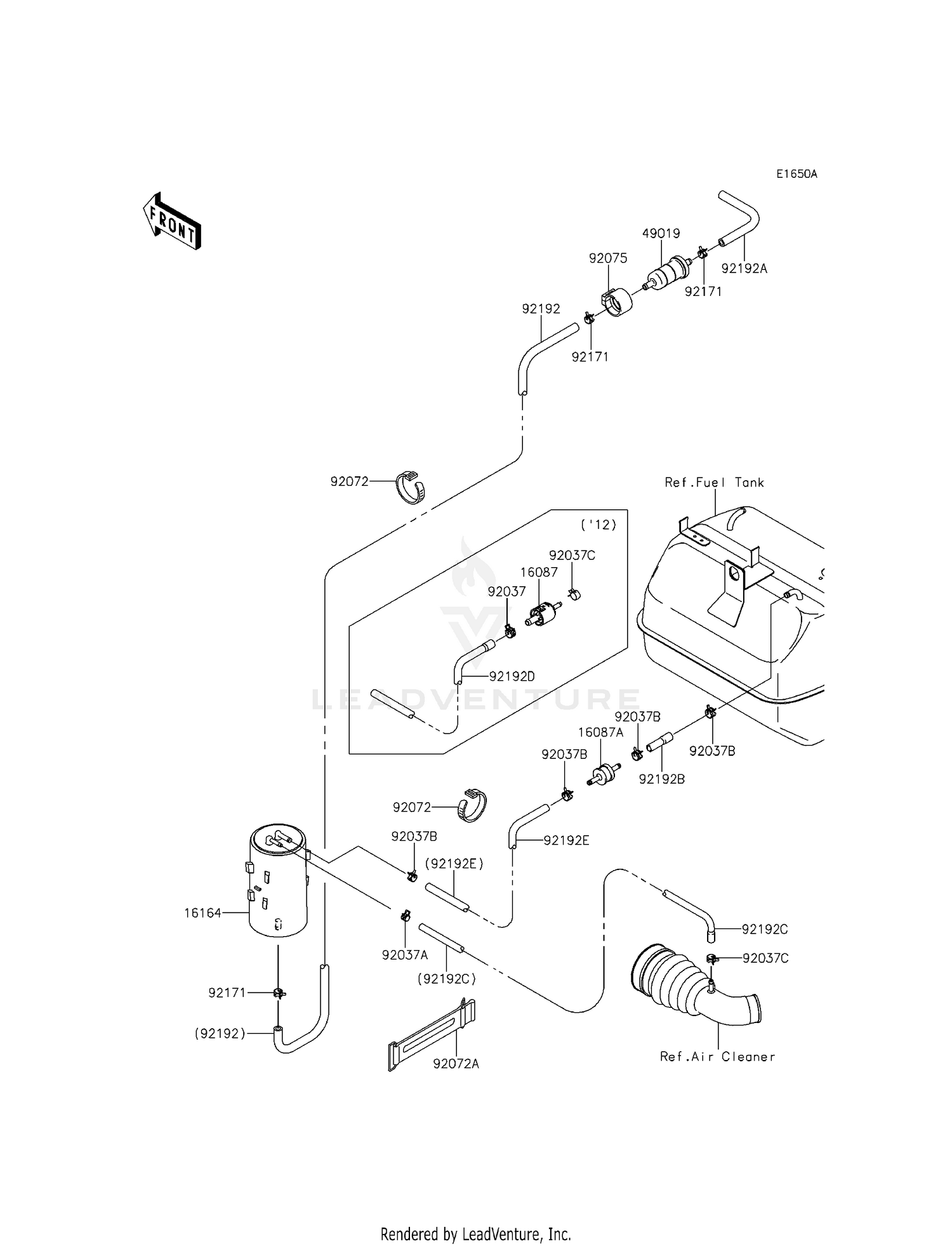 FUEL EVAPORATIVE SYSTEM (ECF-EFF)