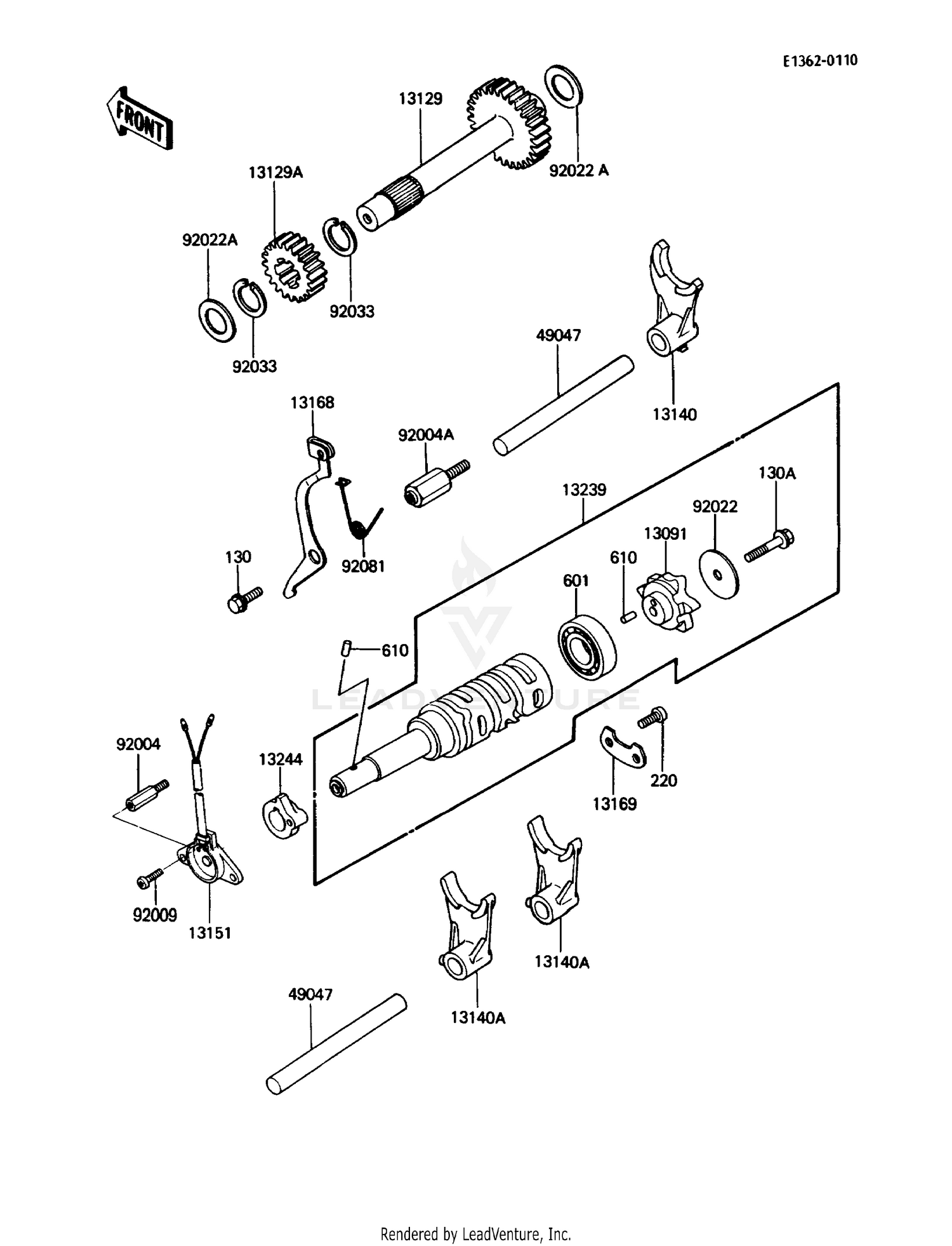 GEAR CHANGE DRUM/SHIFT FORK(S)