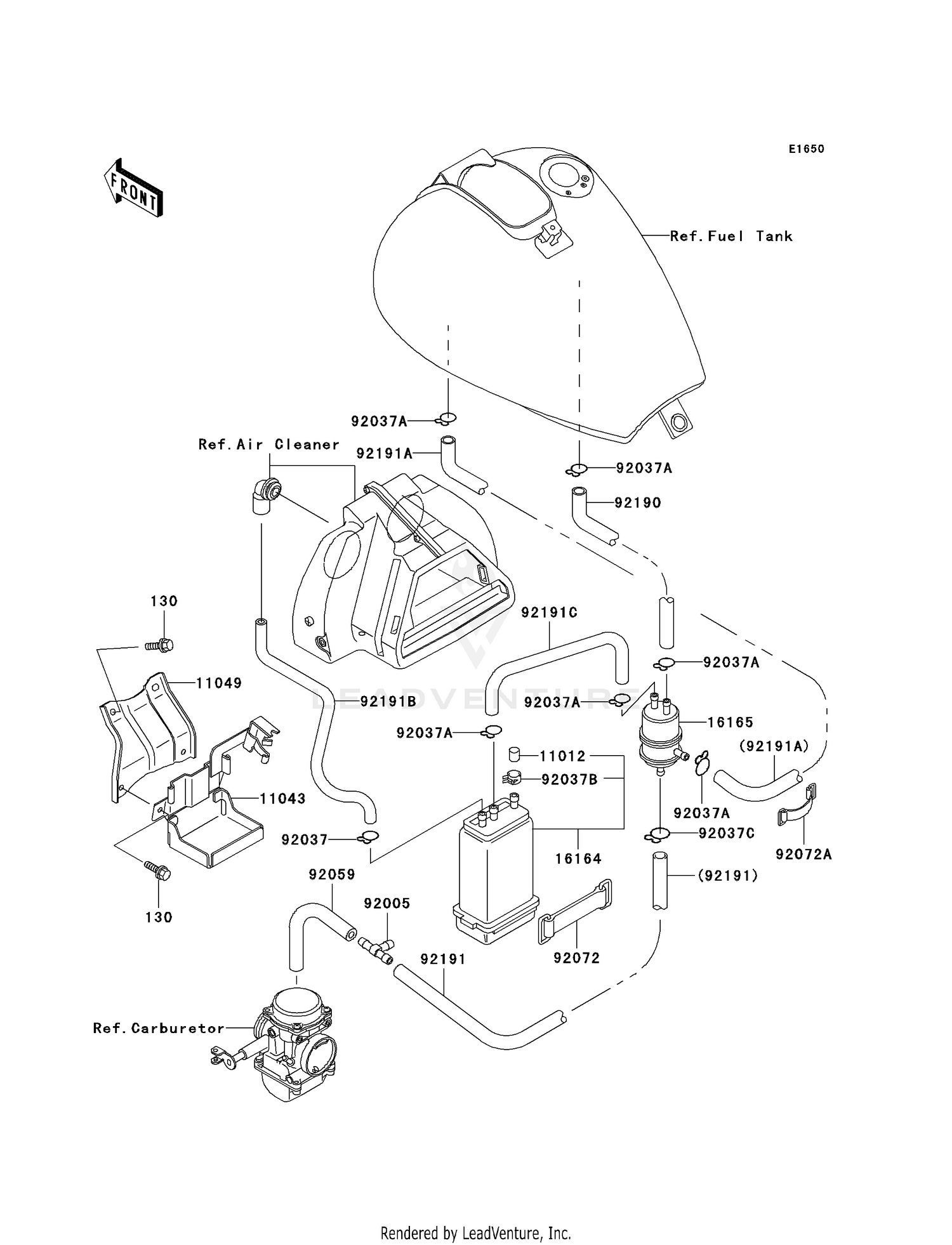 FUEL EVAPORATIVE SYSTEM (CA)
