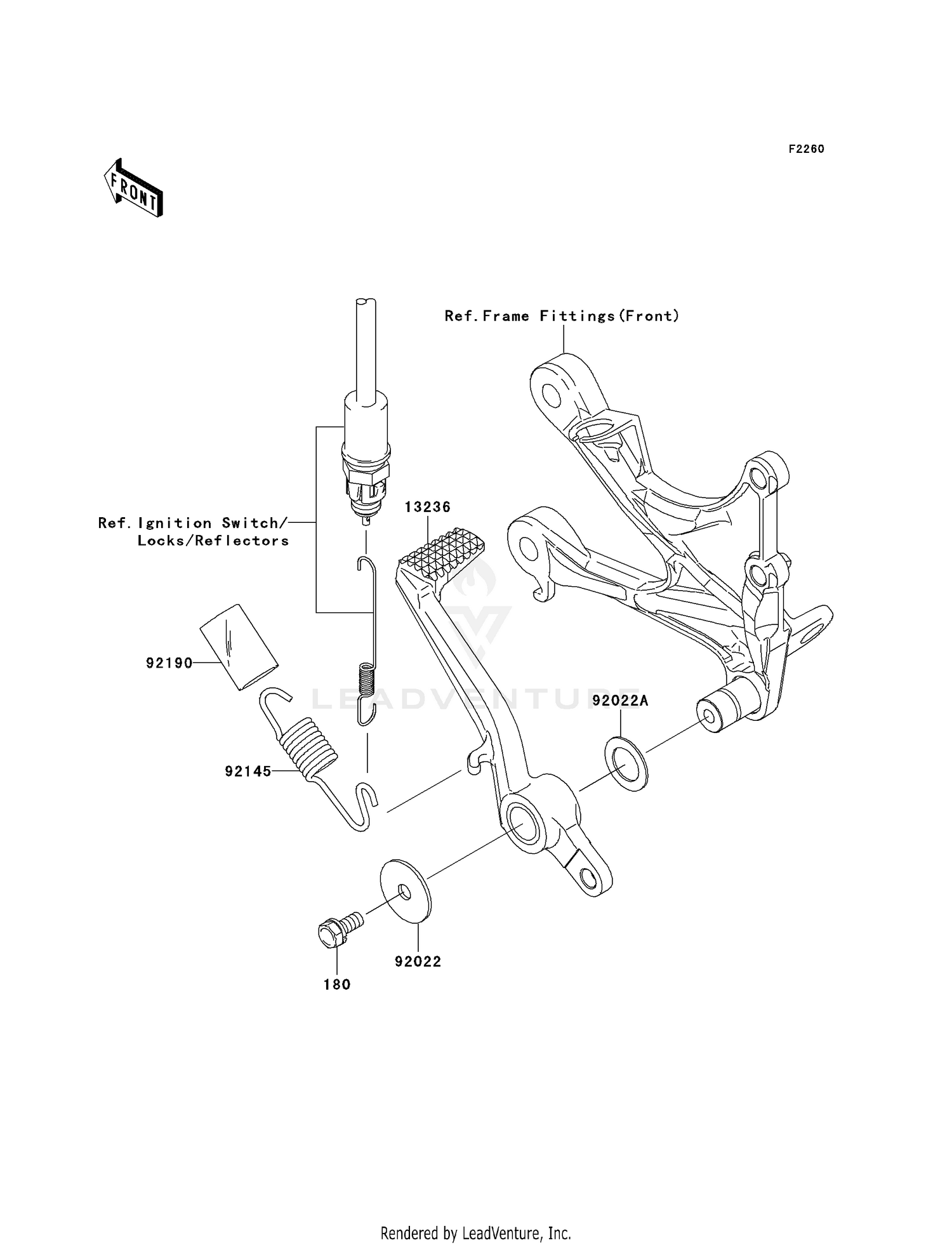 BRAKE PEDAL/TORQUE LINK