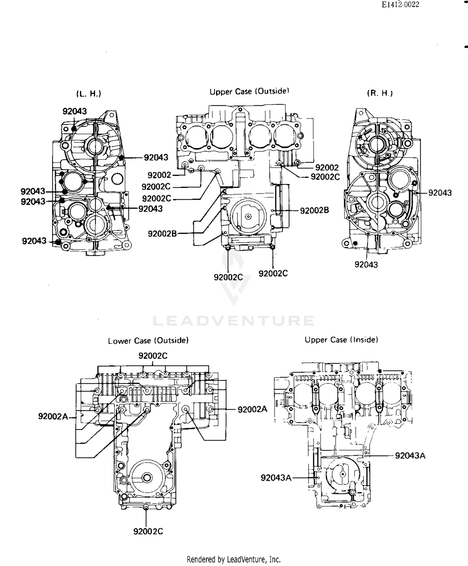 CRANKCASE BOLT & STUD PATTERN
