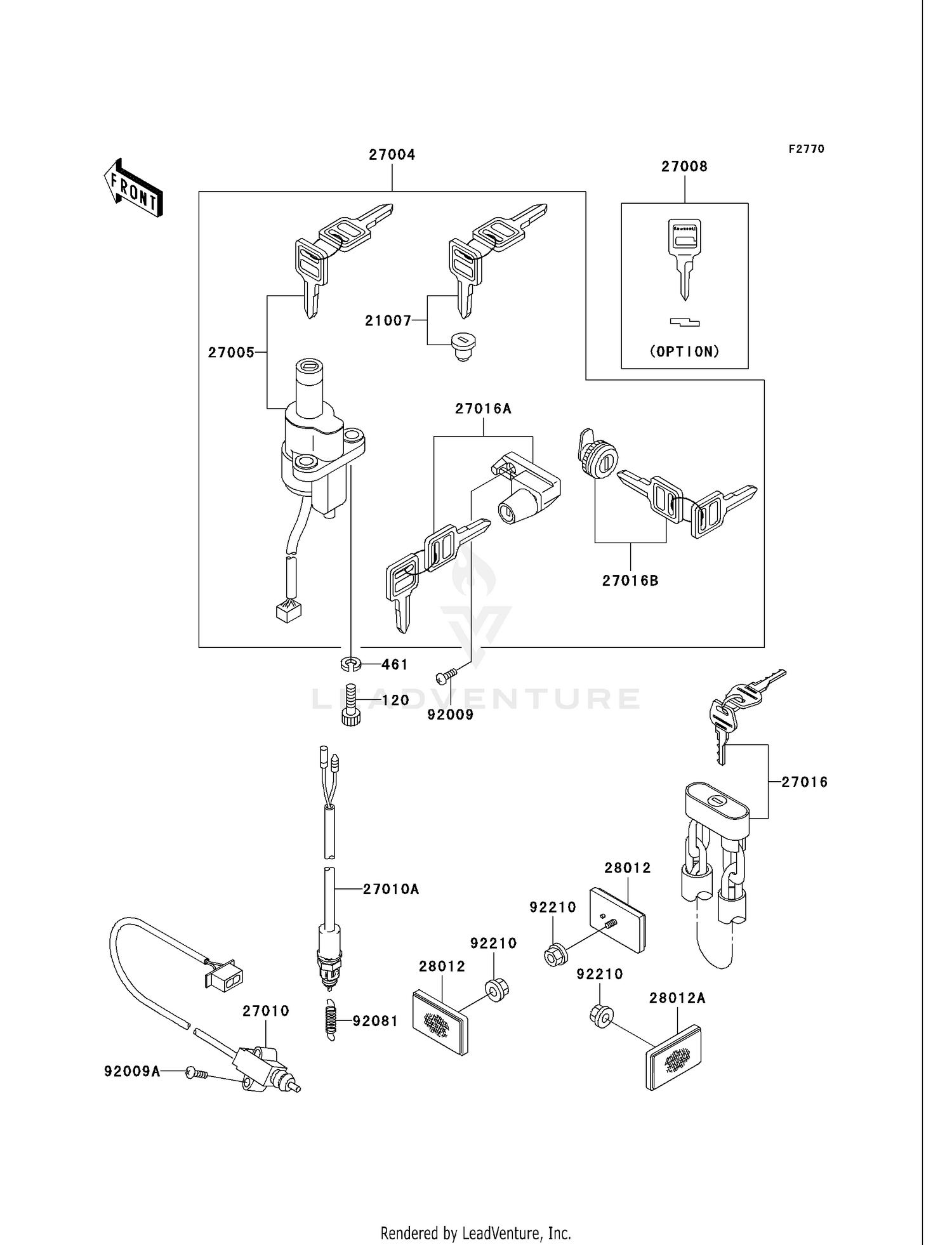 IGNITION SWITCH/LOCKS/REFLECTORS