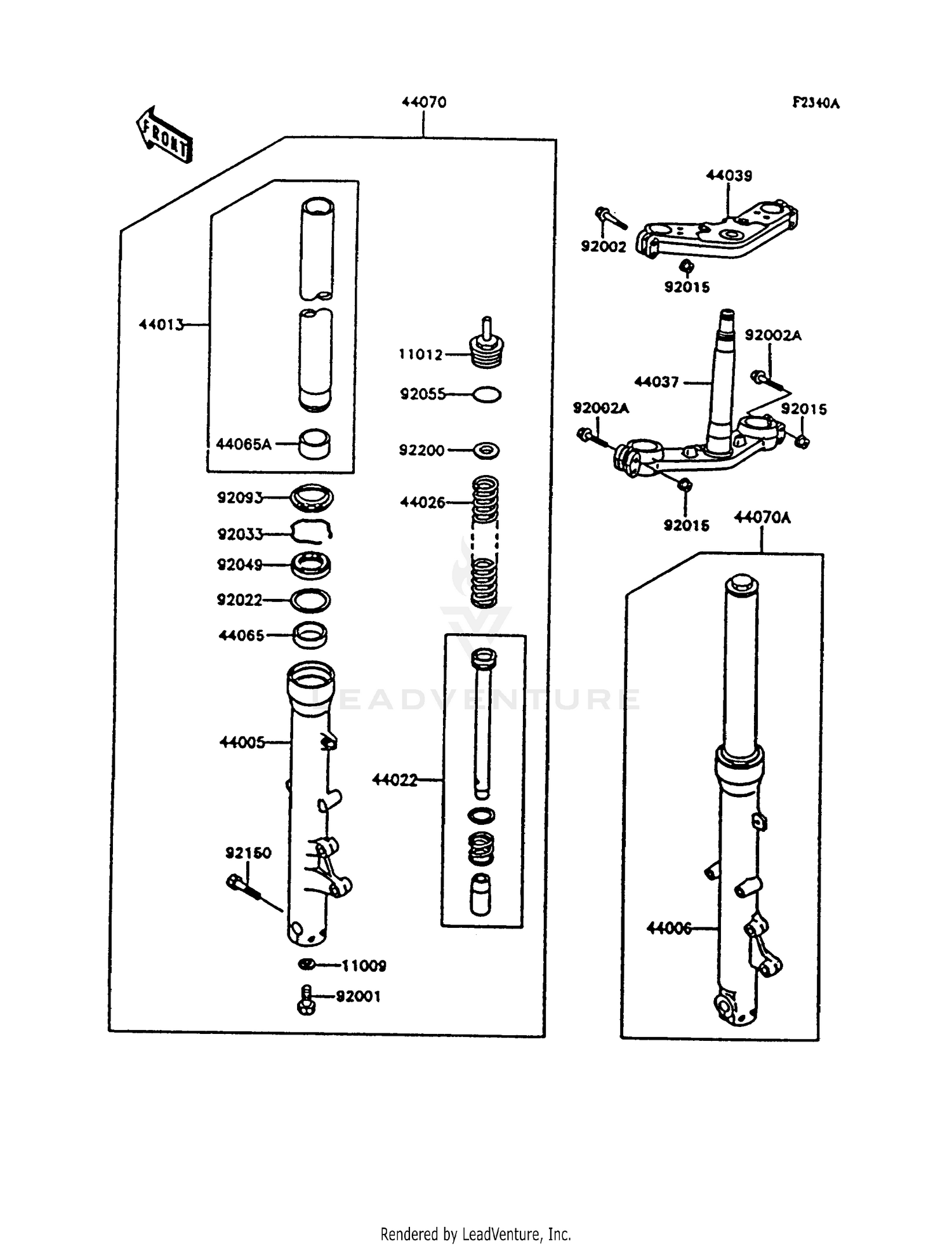 FRONT FORK (ZG1000-A9)