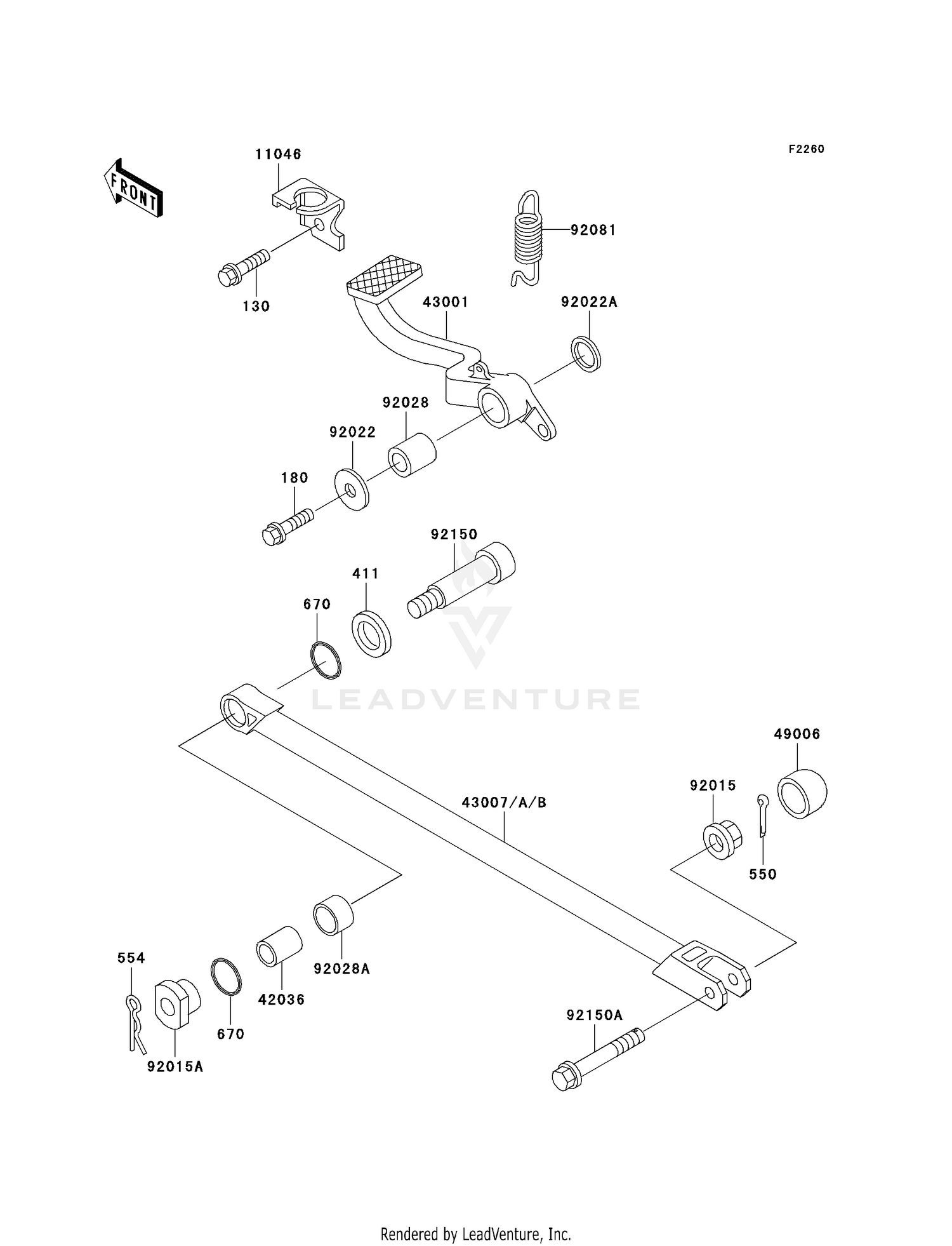 BRAKE PEDAL/TORQUE LINK