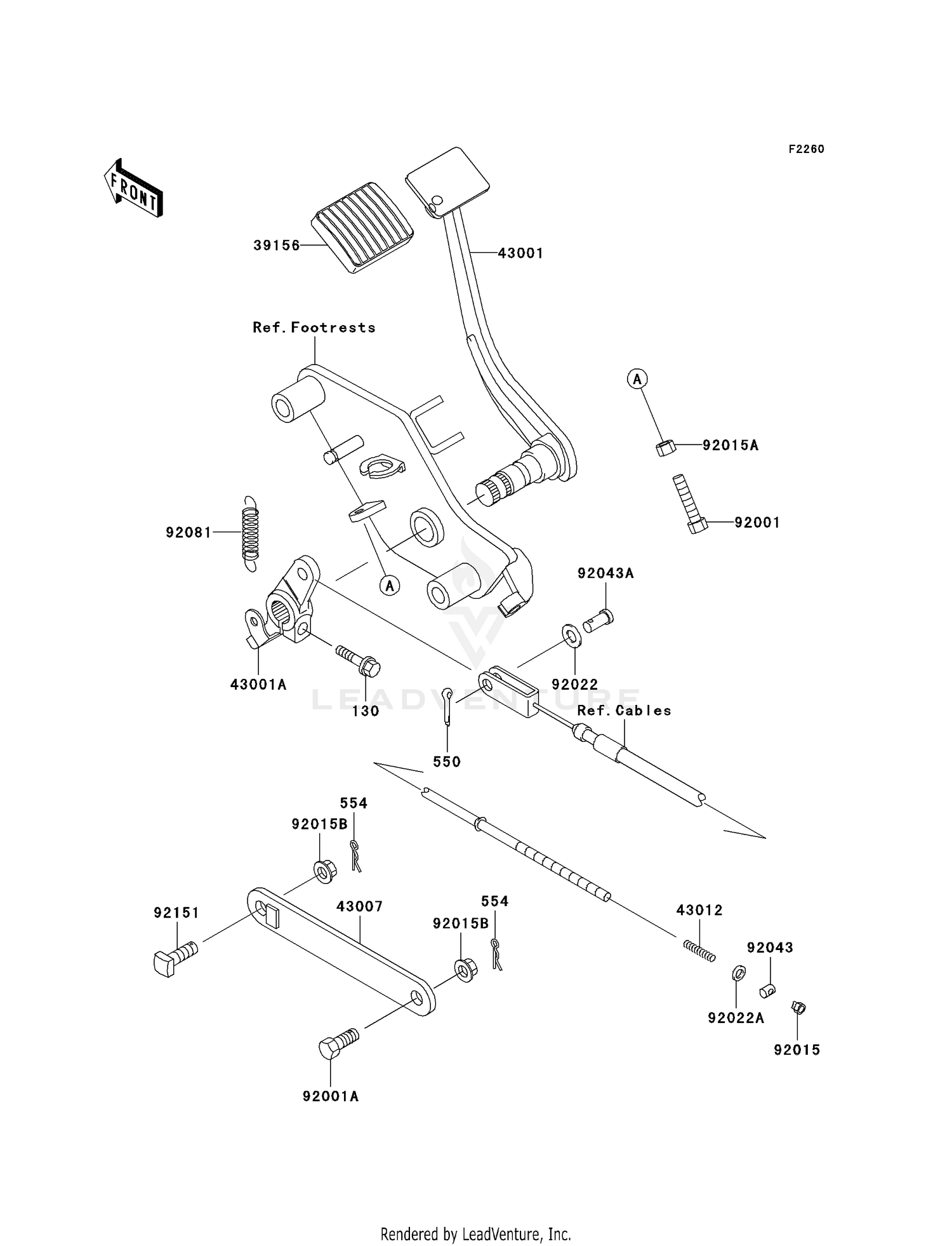 BRAKE PEDAL/TORQUE LINK