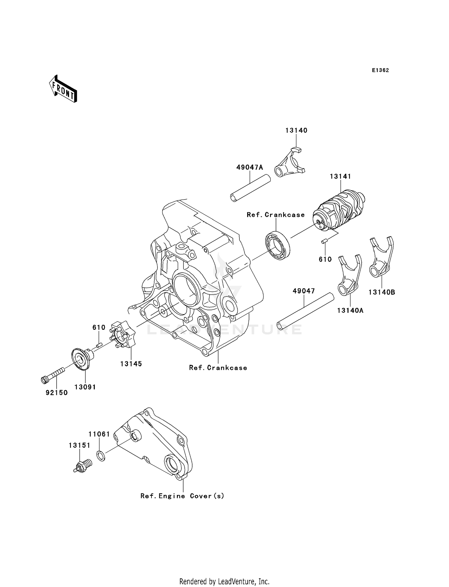 GEAR CHANGE DRUM/SHIFT FORK(S)