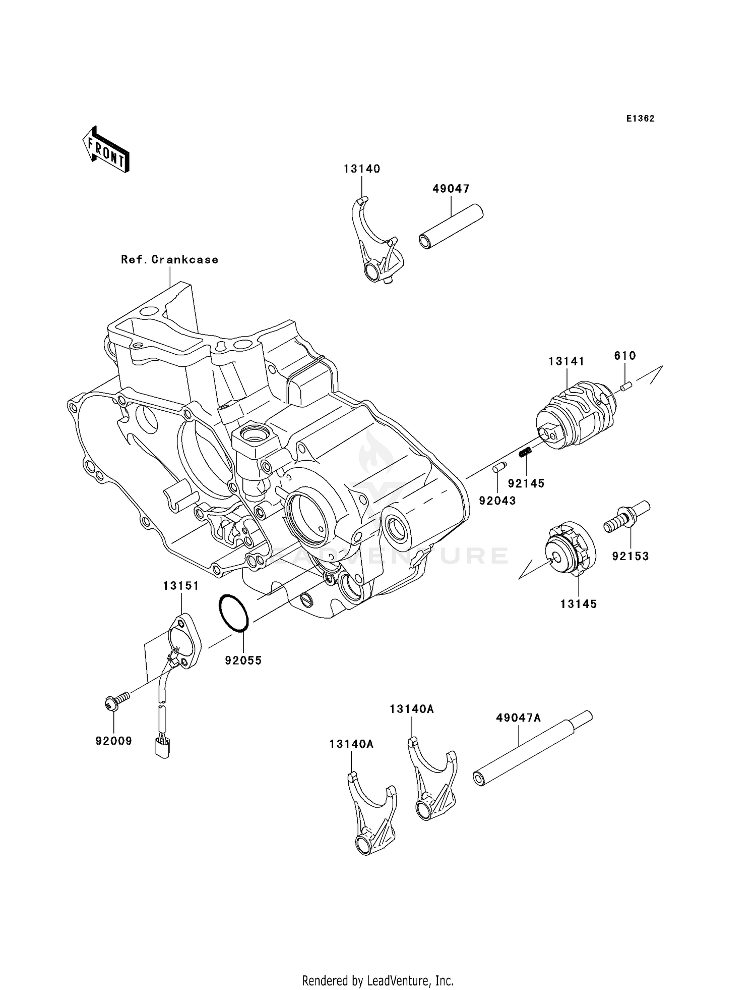 GEAR CHANGE DRUM/SHIFT FORK(S)