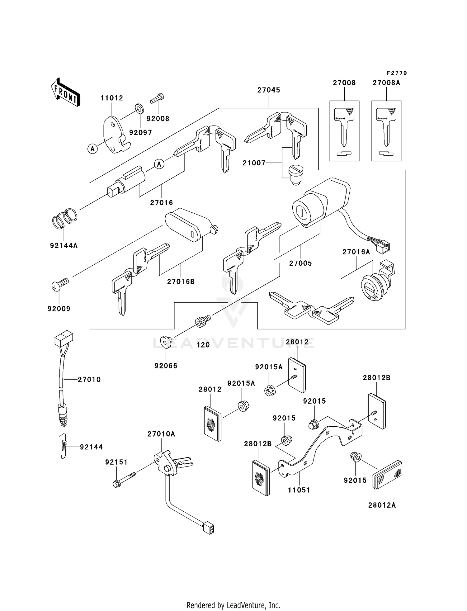 IGNITION SWITCH/LOCKS/REFLECTORS