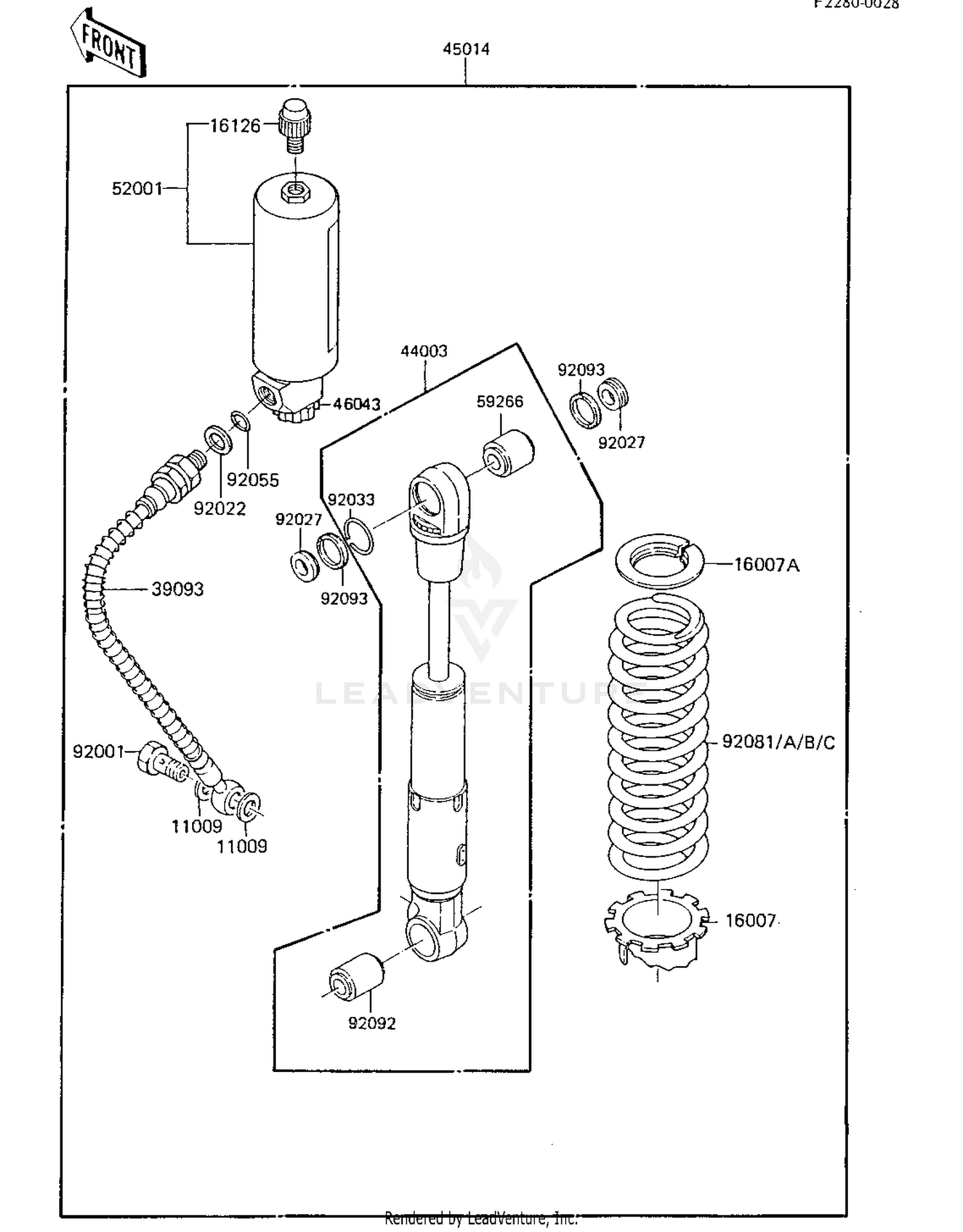 SHOCK ABSORBER ('85 KX80-E3)