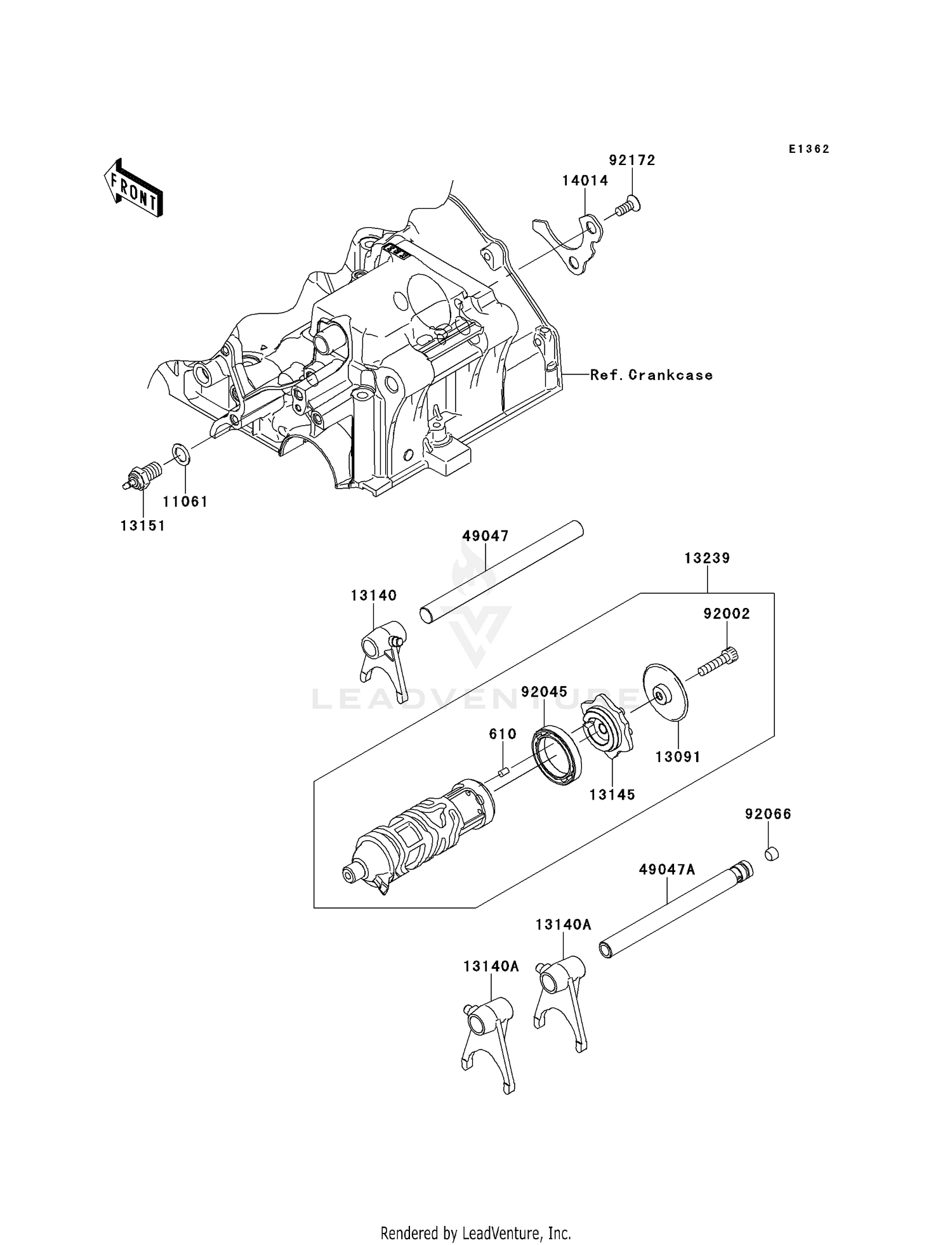GEAR CHANGE DRUM/SHIFT FORK(S)