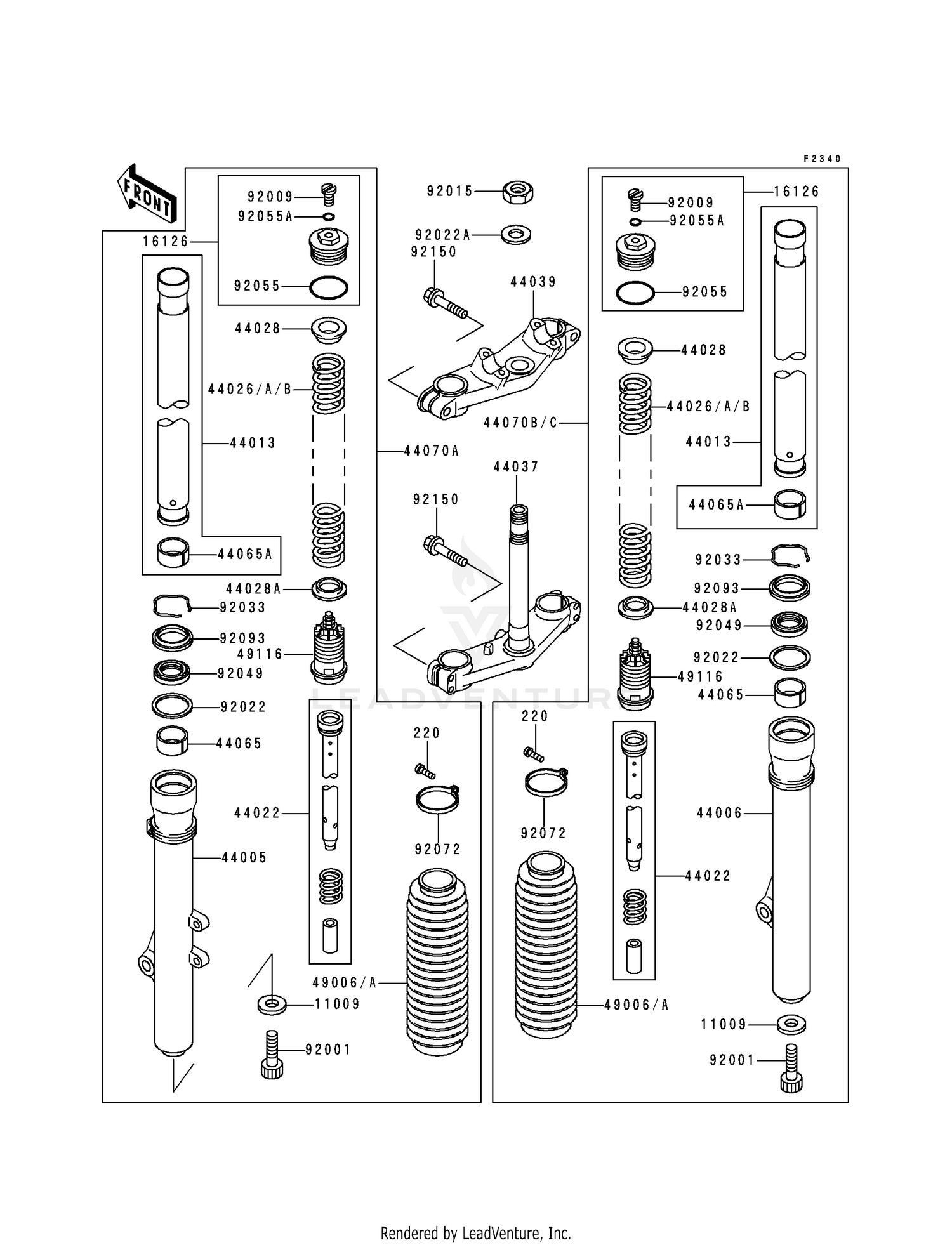 FRONT FORK (KX80-R2/R3)