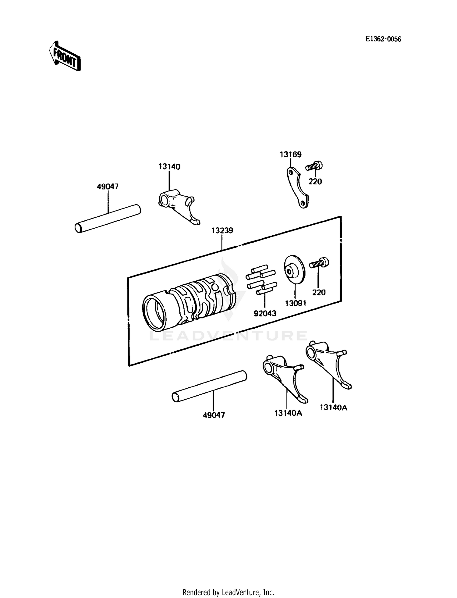 GEAR CHANGE DRUM/SHIFT FORK(S)