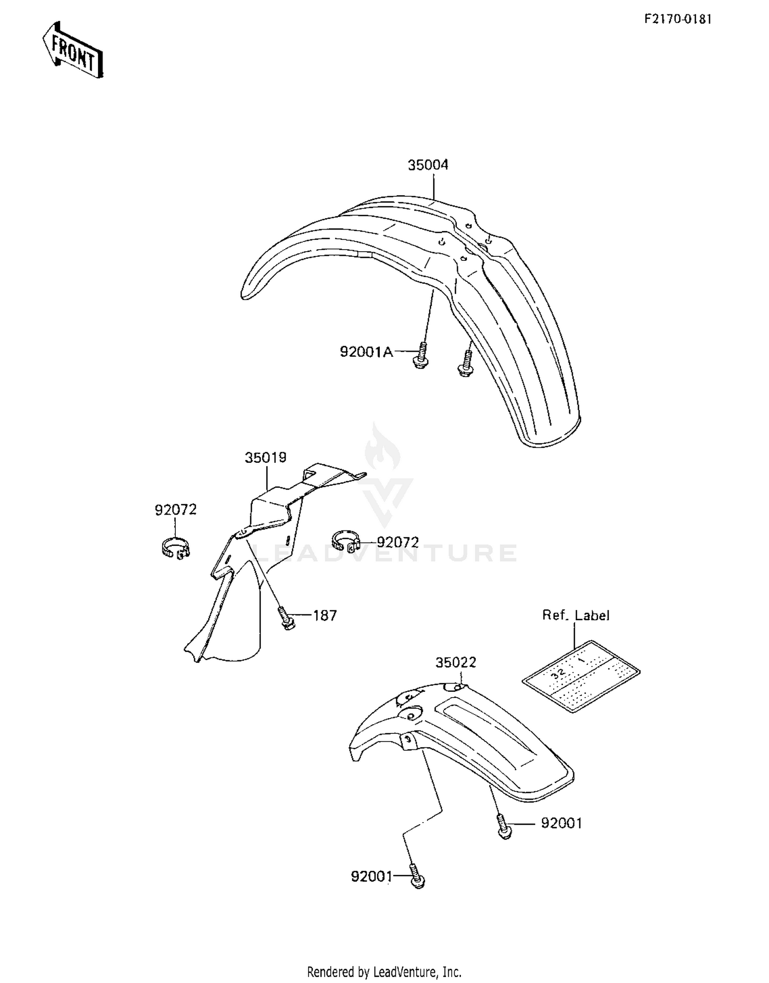 FENDERS ('85 KX80-E3)