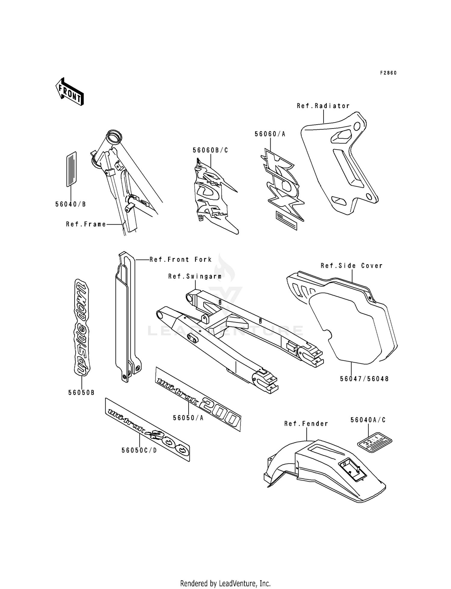 LABEL (KDX200-E4/E5)