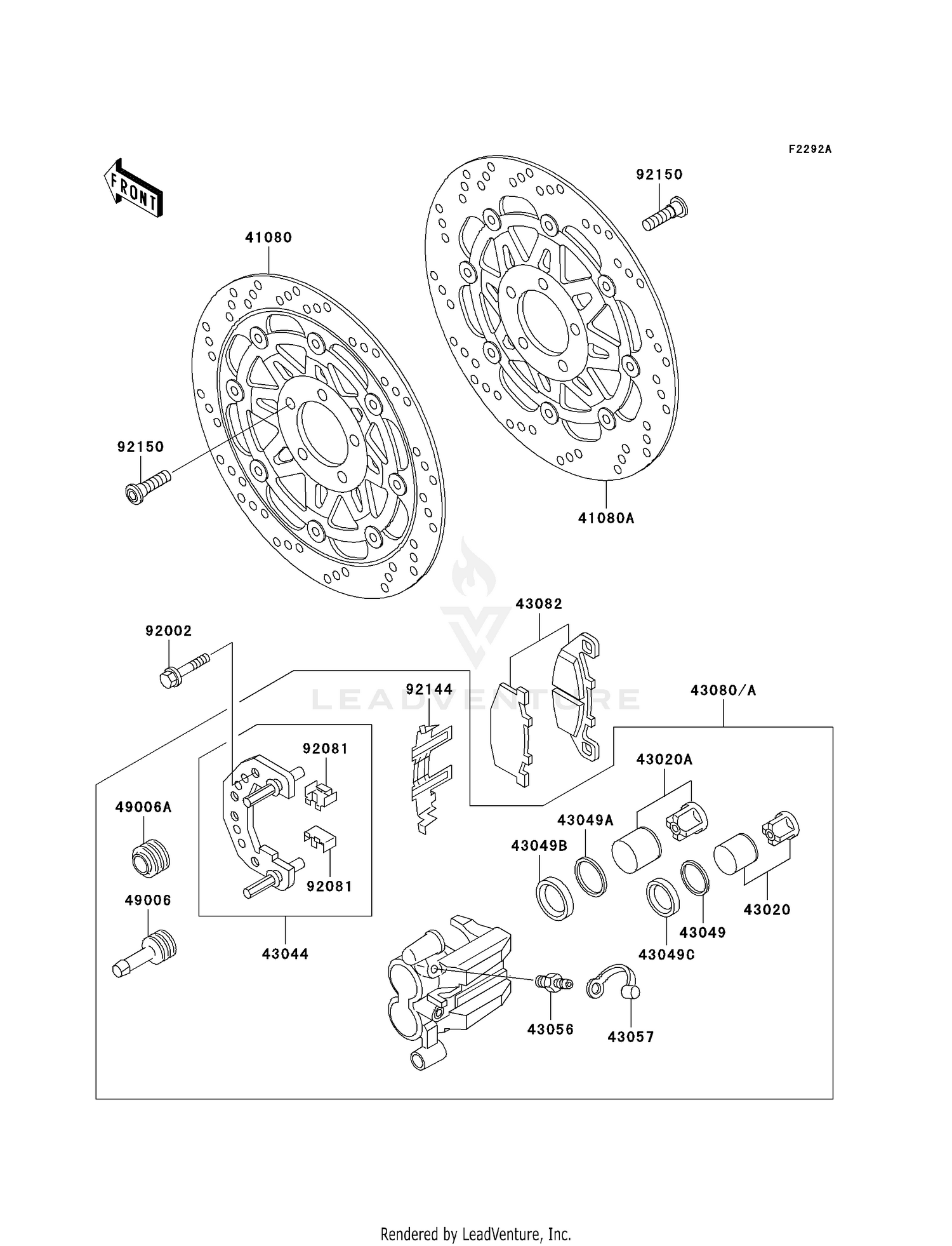 FRONT BRAKE (ZG1000-A19)