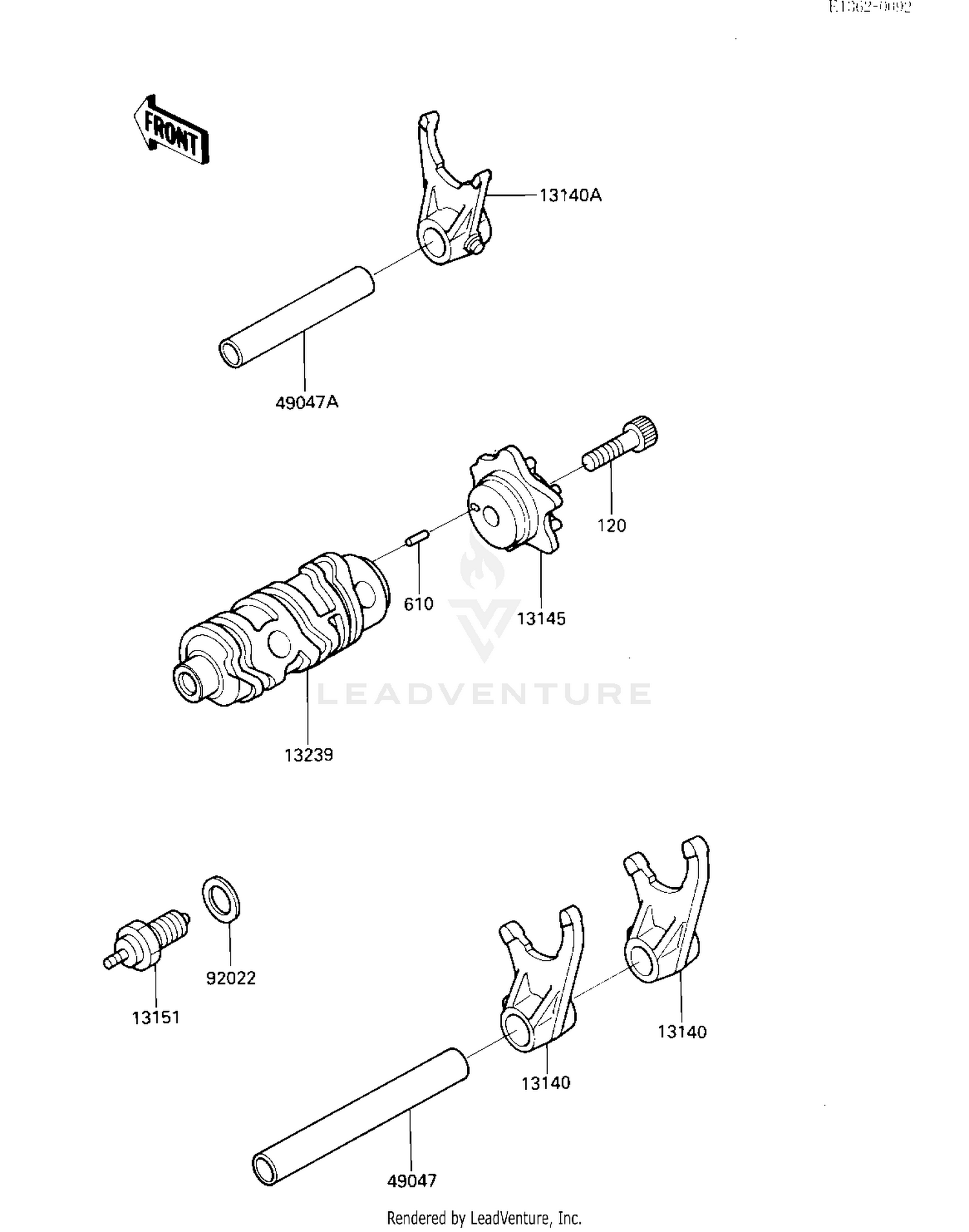 GEAR CHANGE DRUM & FORKS