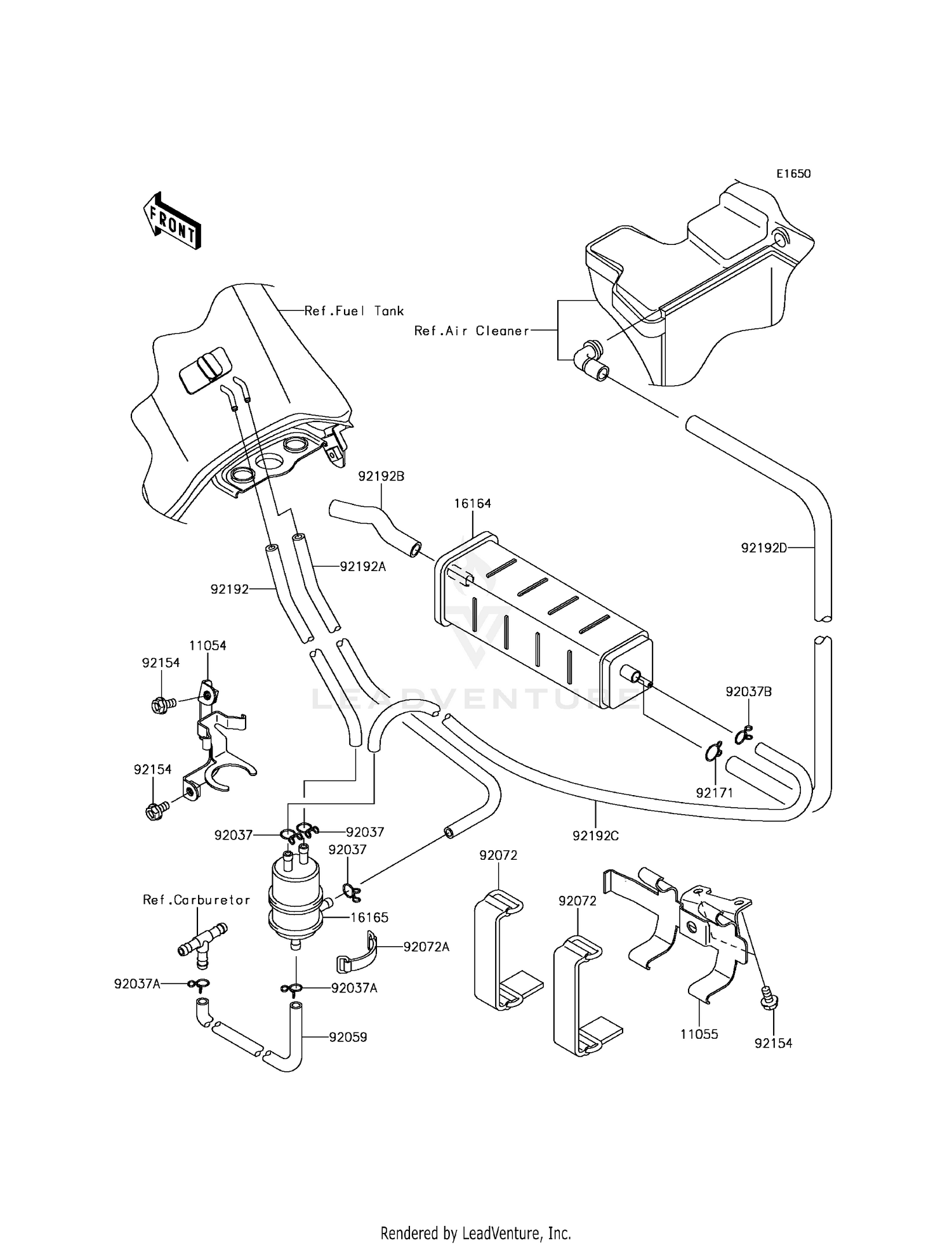 FUEL EVAPORATIVE SYSTEM (CA)