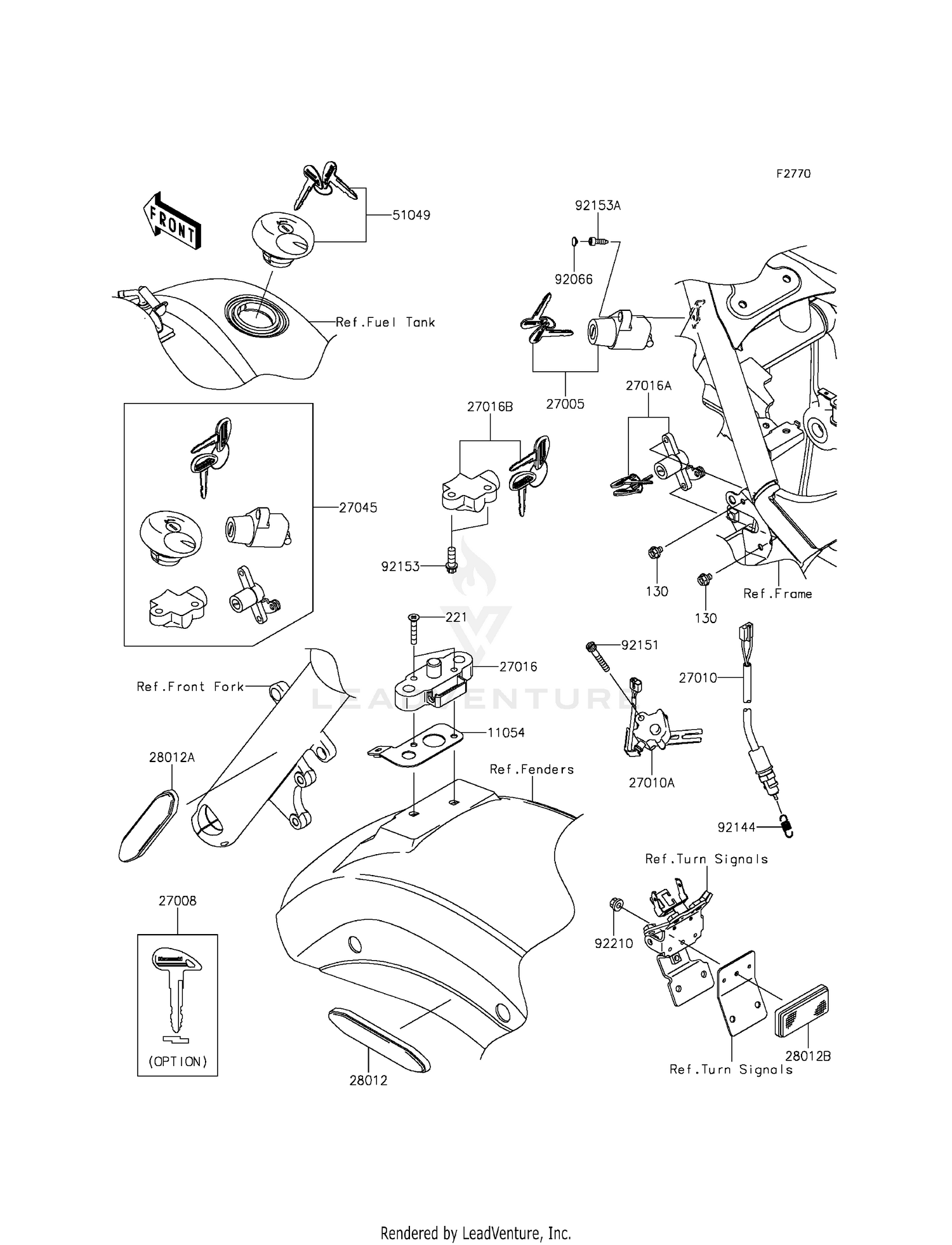 IGNITION SWITCH/LOCKS/REFLECTORS