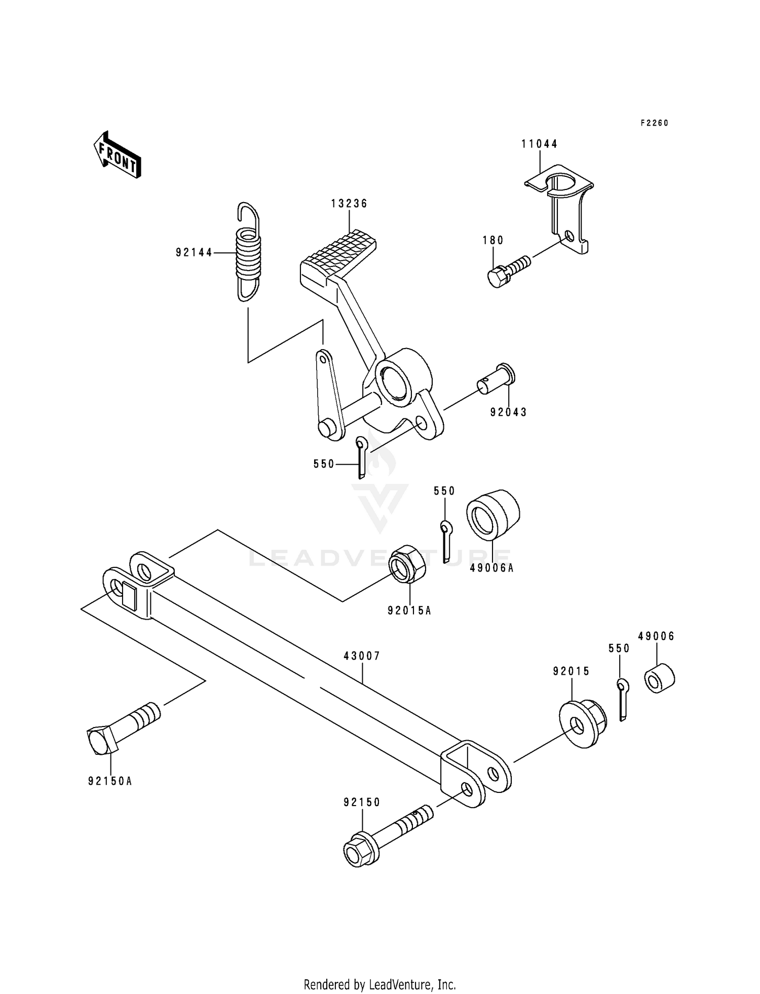 BRAKE PEDAL/TORQUE LINK