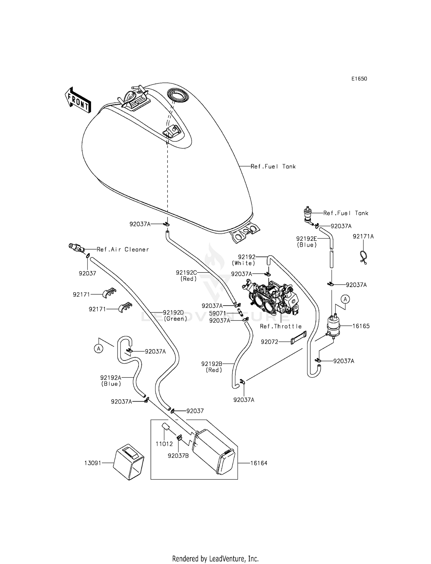 FUEL EVAPORATIVE SYSTEM (CA)