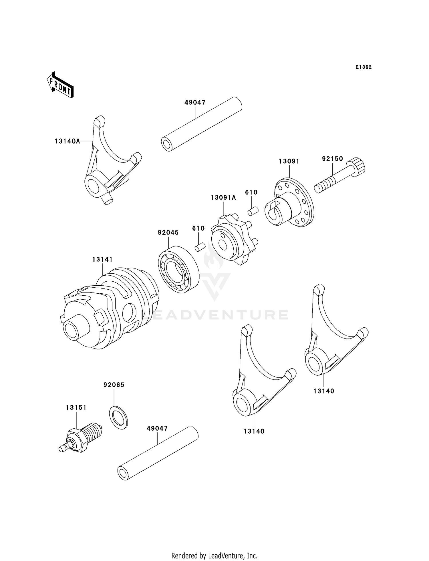 GEAR CHANGE DRUM/SHIFT FORK(S)