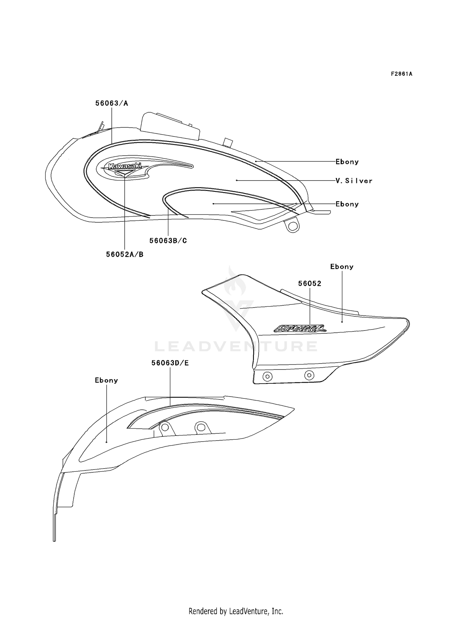 DECALS (EBONY/SILVER)(A4-A6)