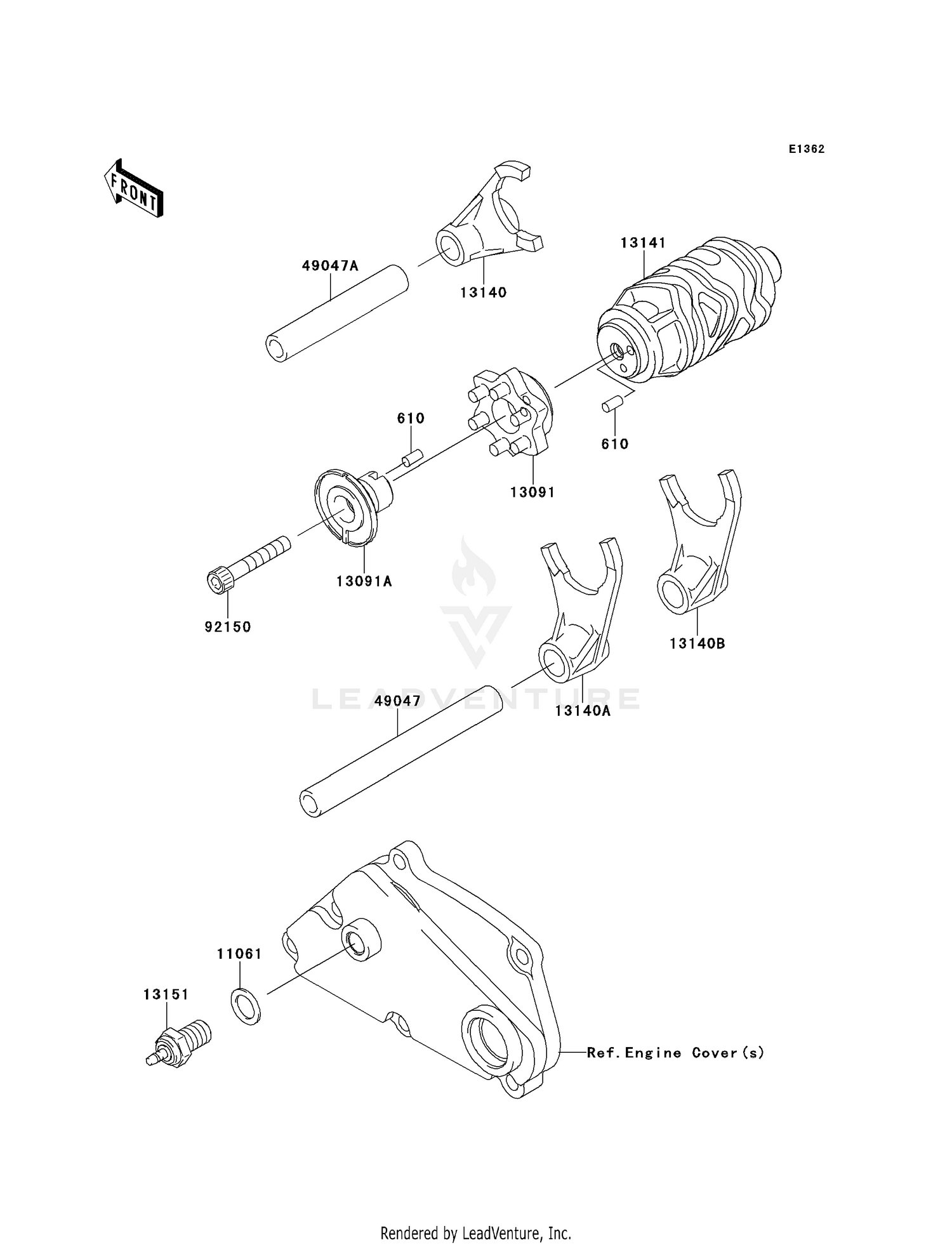 GEAR CHANGE DRUM/SHIFT FORK(S)