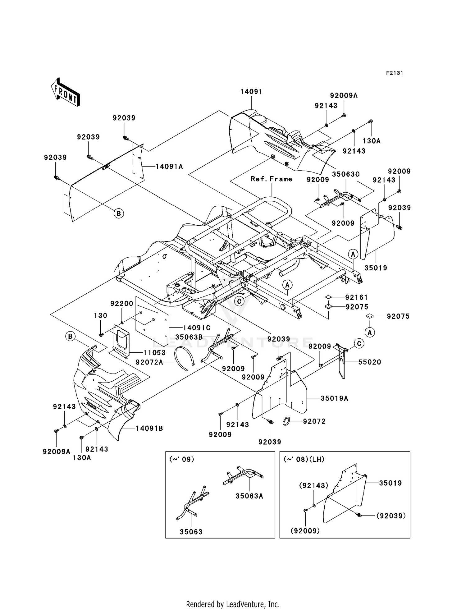 FRAME FITTINGS (REAR)