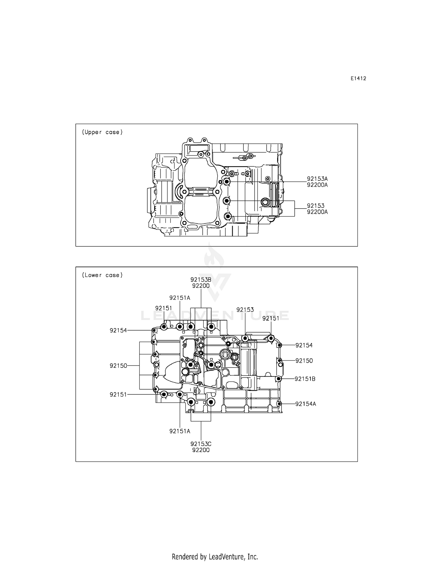 CRANKCASE BOLT PATTERN