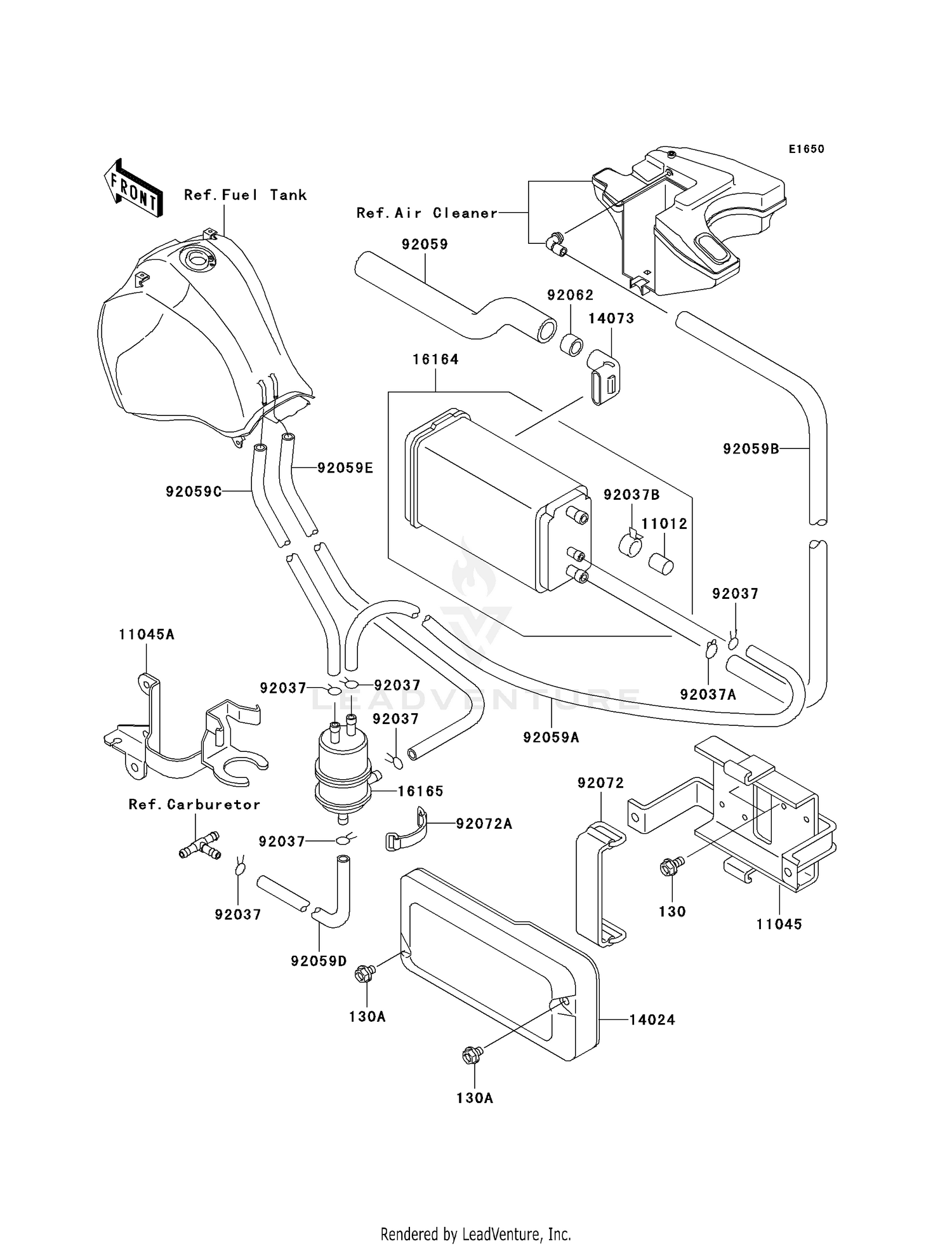 FUEL EVAPORATIVE SYSTEM (CA)