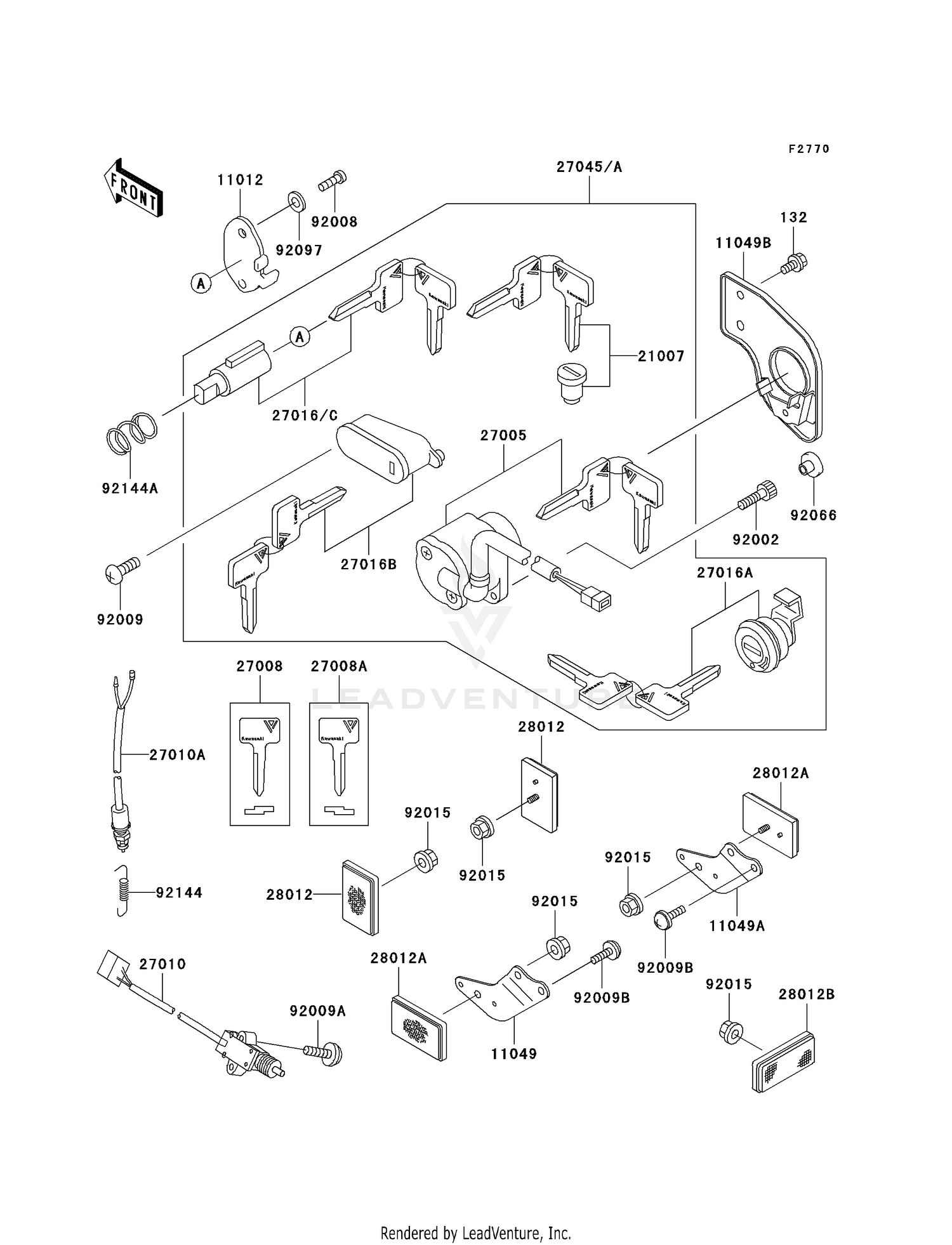 IGNITION SWITCH/LOCKS/REFLECTORS